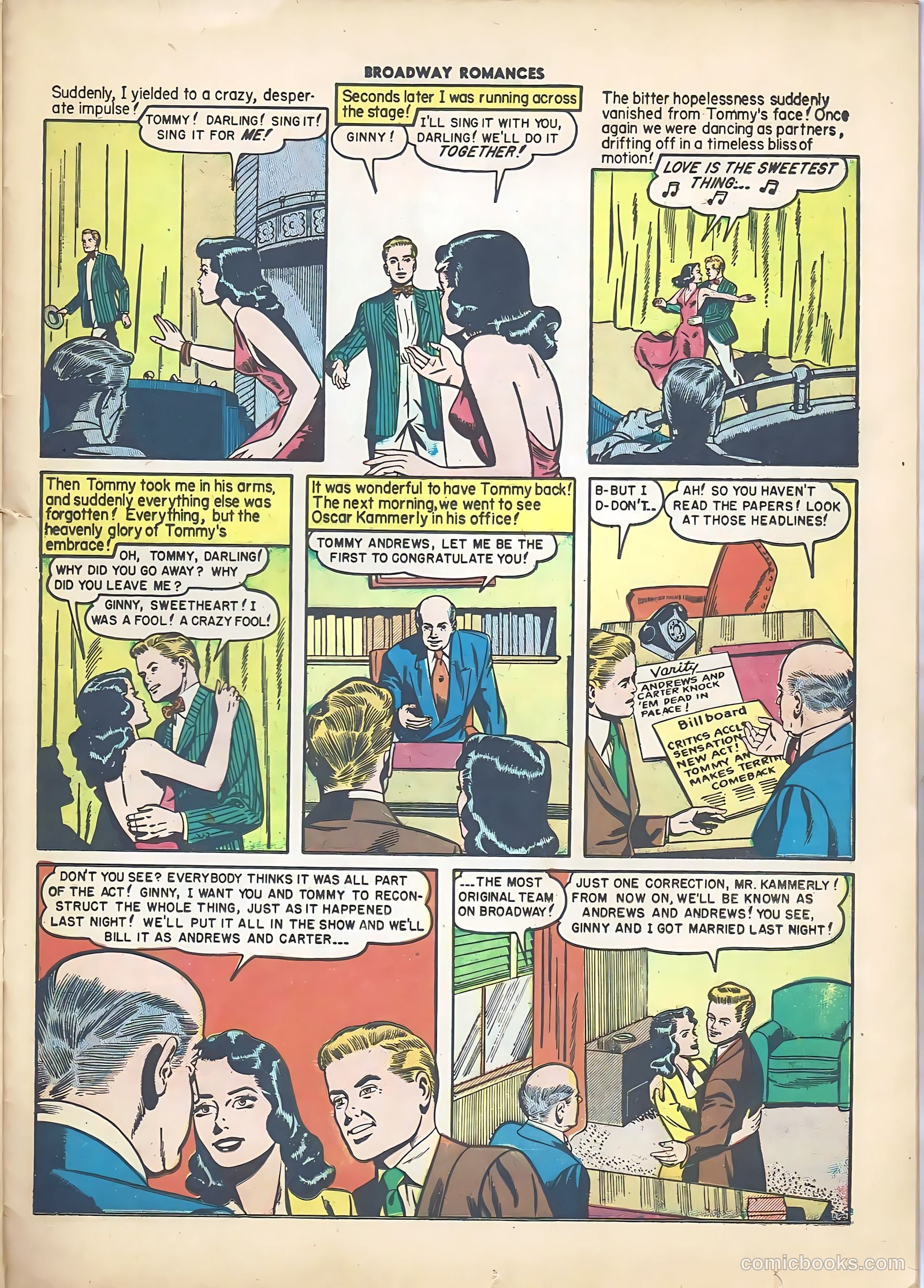 Broadway Romances #4 (1950) — page 25 of 36