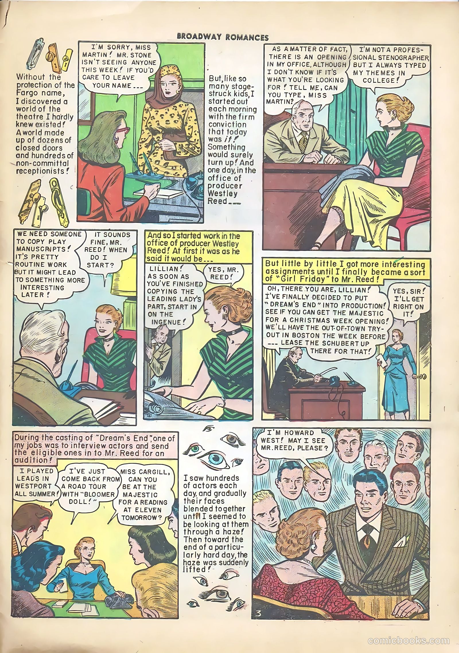 Broadway Romances #4 (1950) — page 29 of 36