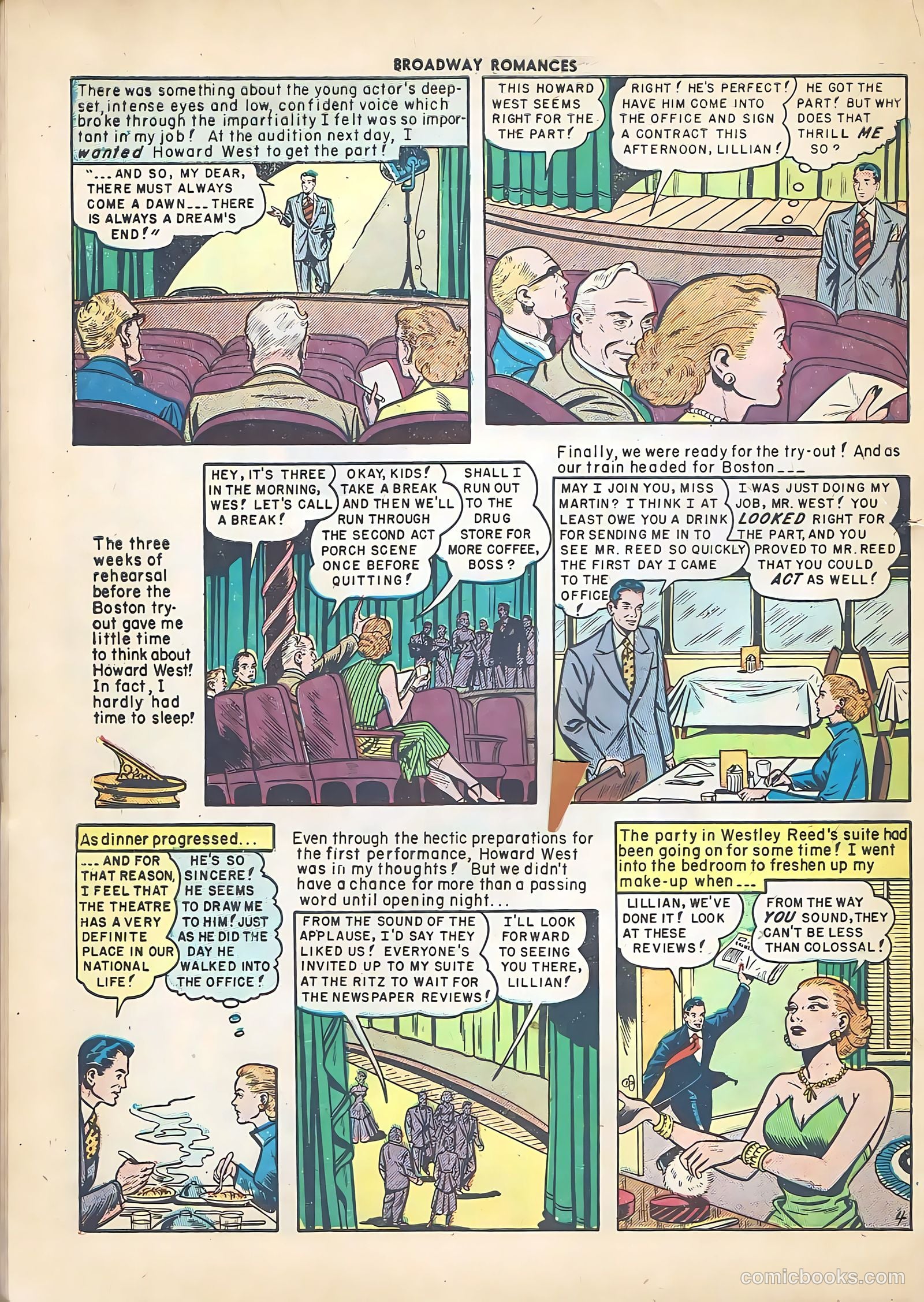 Broadway Romances #4 (1950) — page 30 of 36