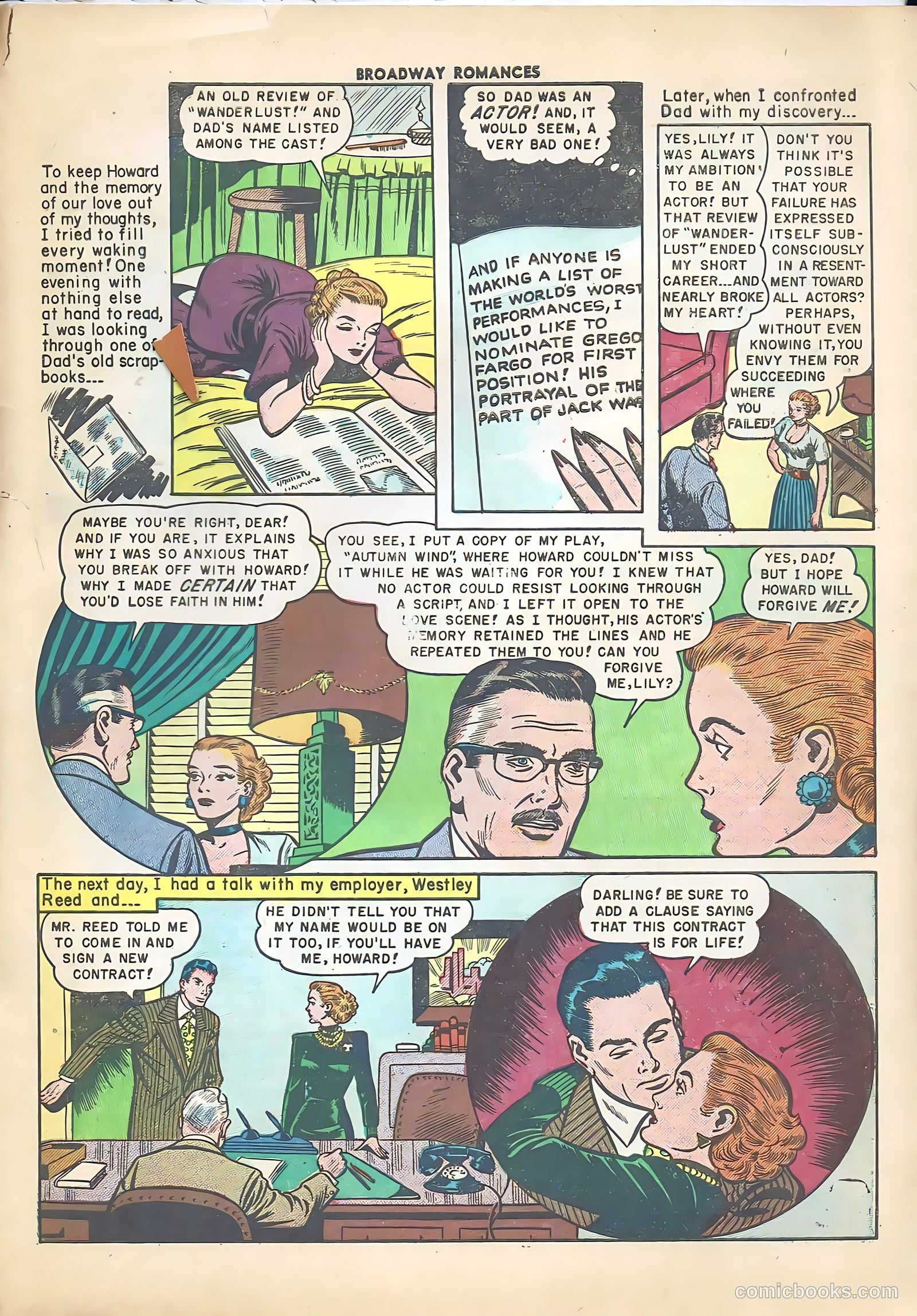 Broadway Romances #4 (1950) — page 33 of 36