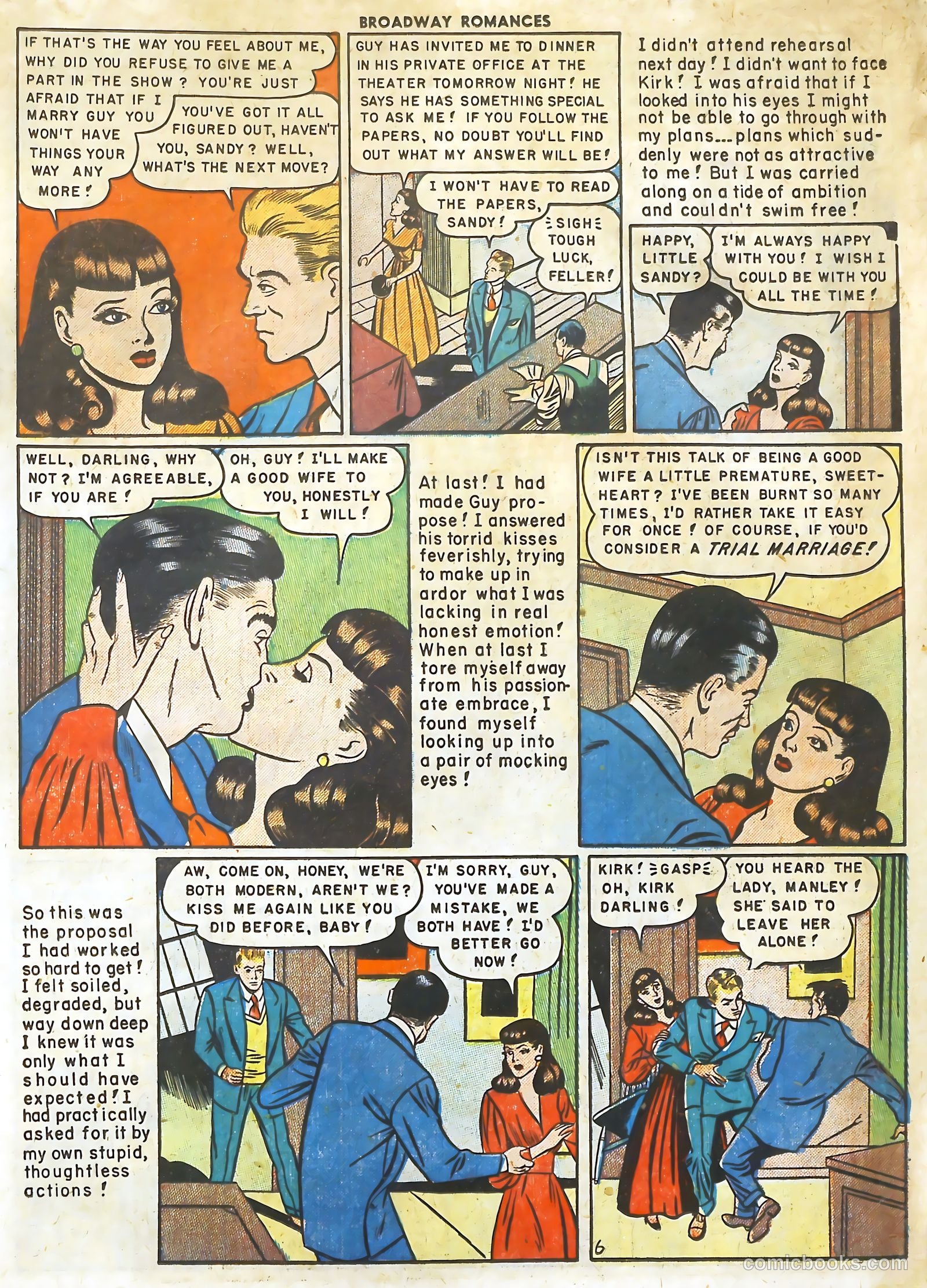 Broadway Romances #5 (1950) — page 17 of 52