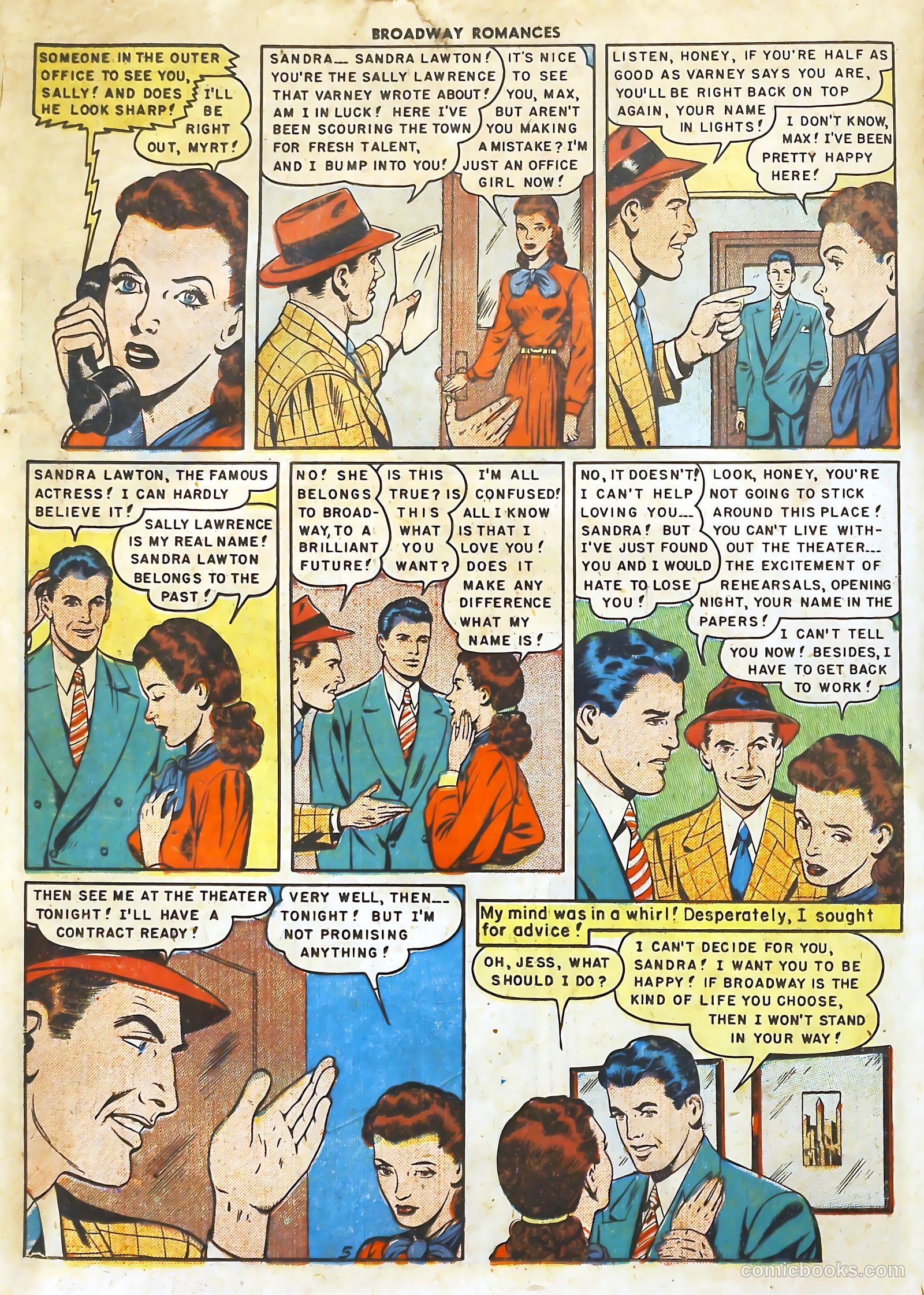 Broadway Romances #5 (1950) — page 24 of 52