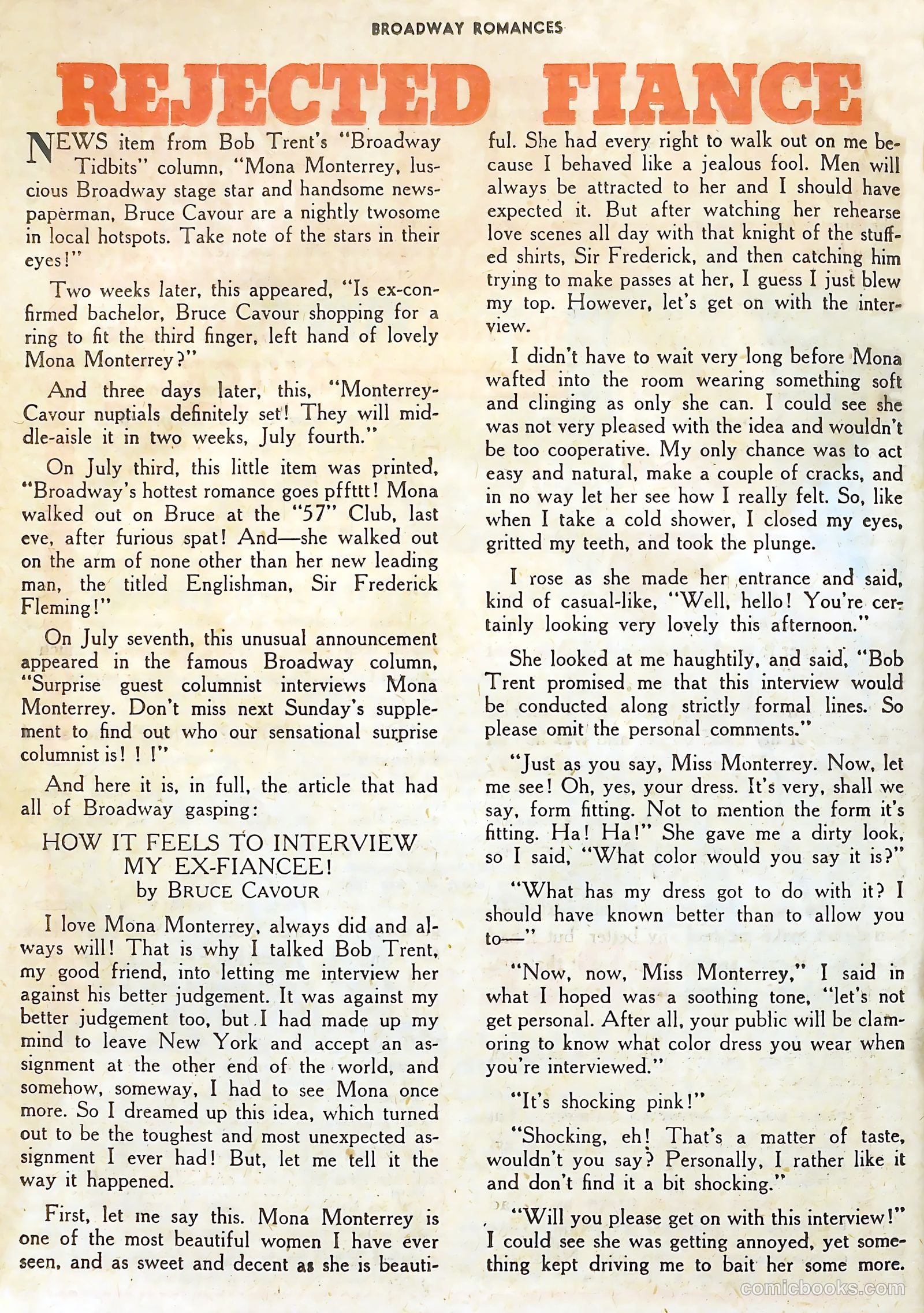 Broadway Romances #5 (1950) — page 38 of 52