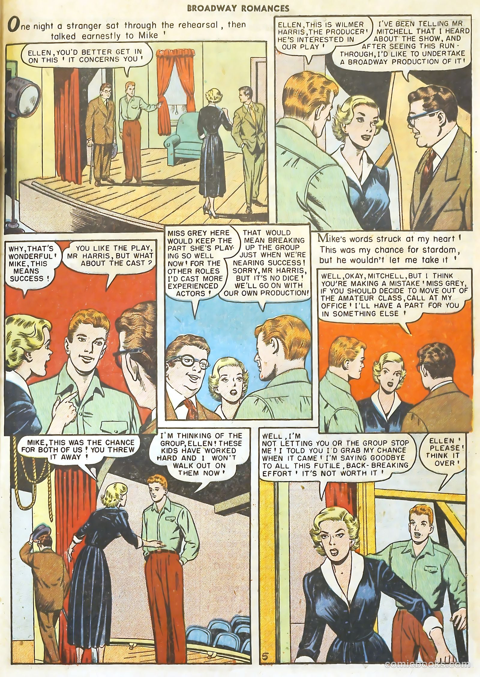 Broadway Romances #5 (1950) — page 45 of 52
