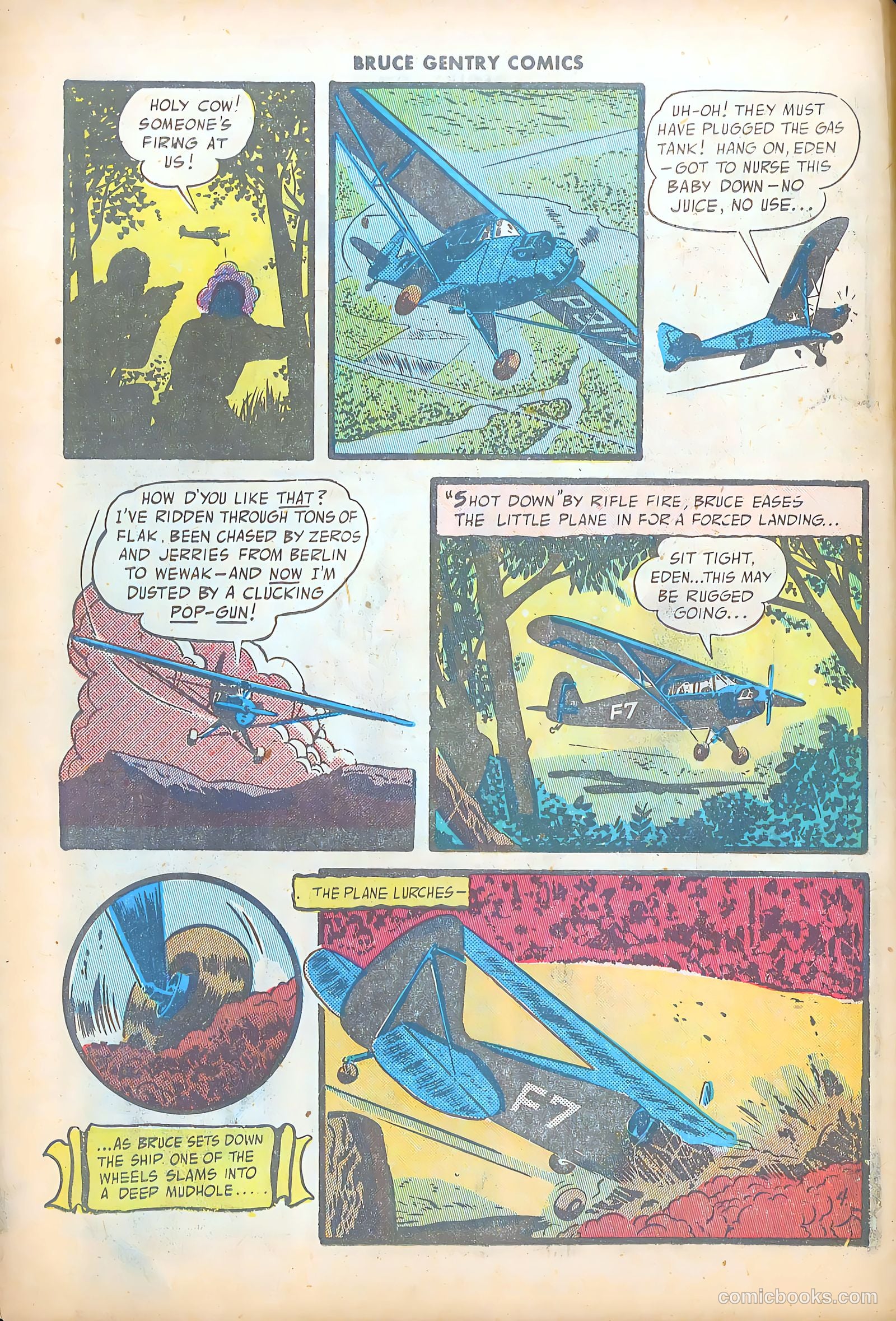 Bruce Gentry Comics #2 (1948) — page 6 of 36