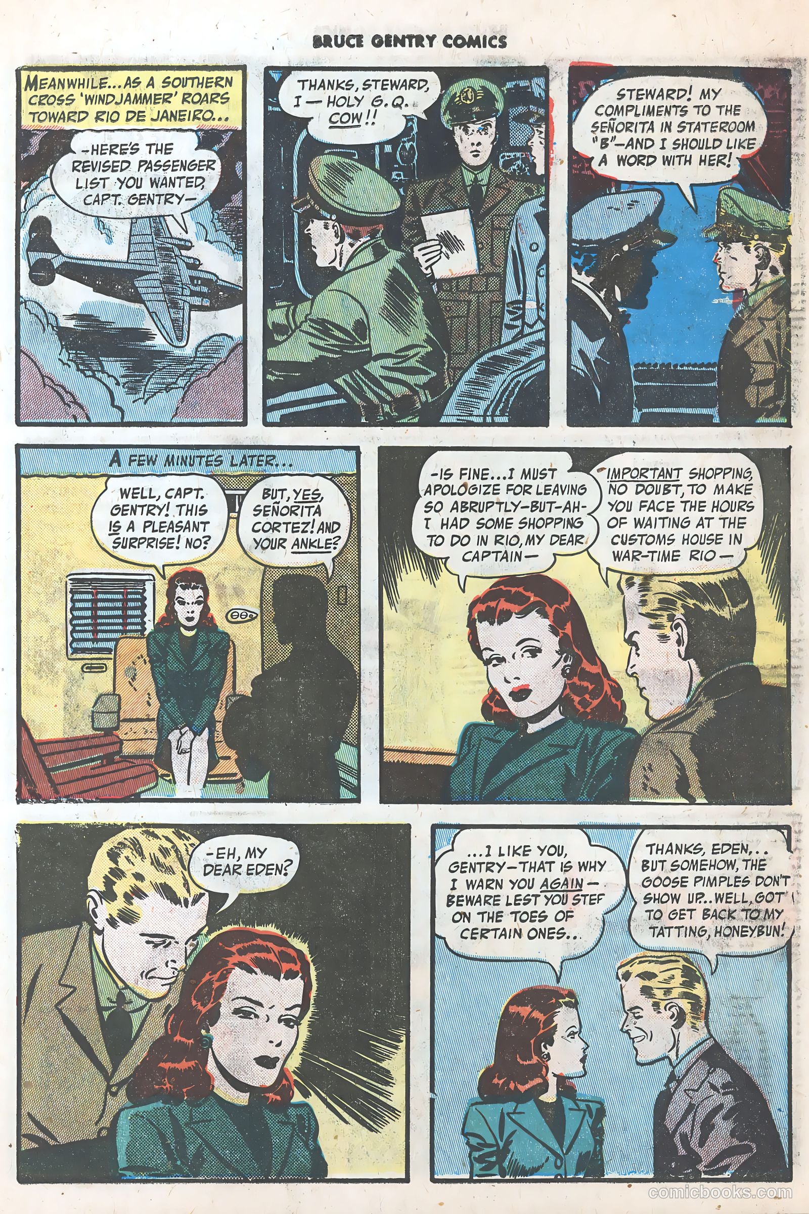 Bruce Gentry Comics #3 (1949) — page 7 of 36