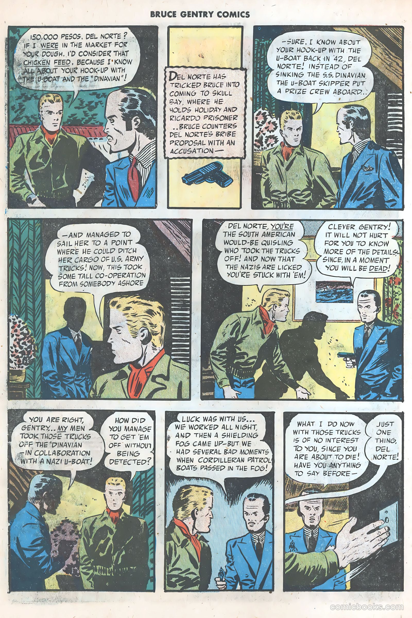 Bruce Gentry Comics #3 (1949) — page 22 of 36