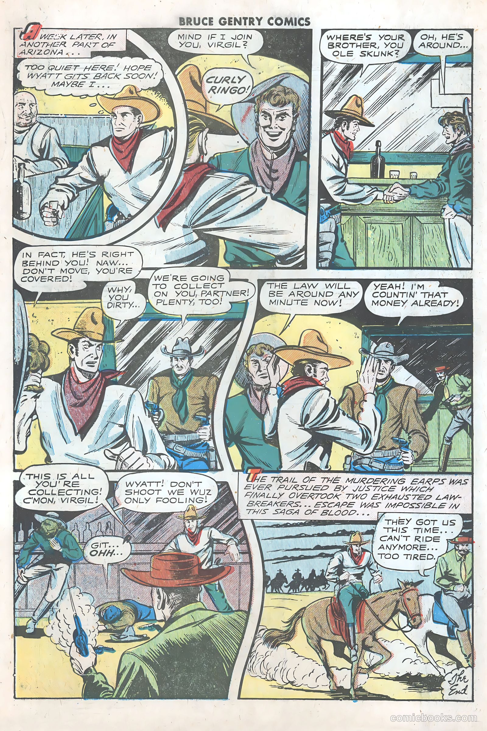 Bruce Gentry Comics #3 (1949) — page 34 of 36