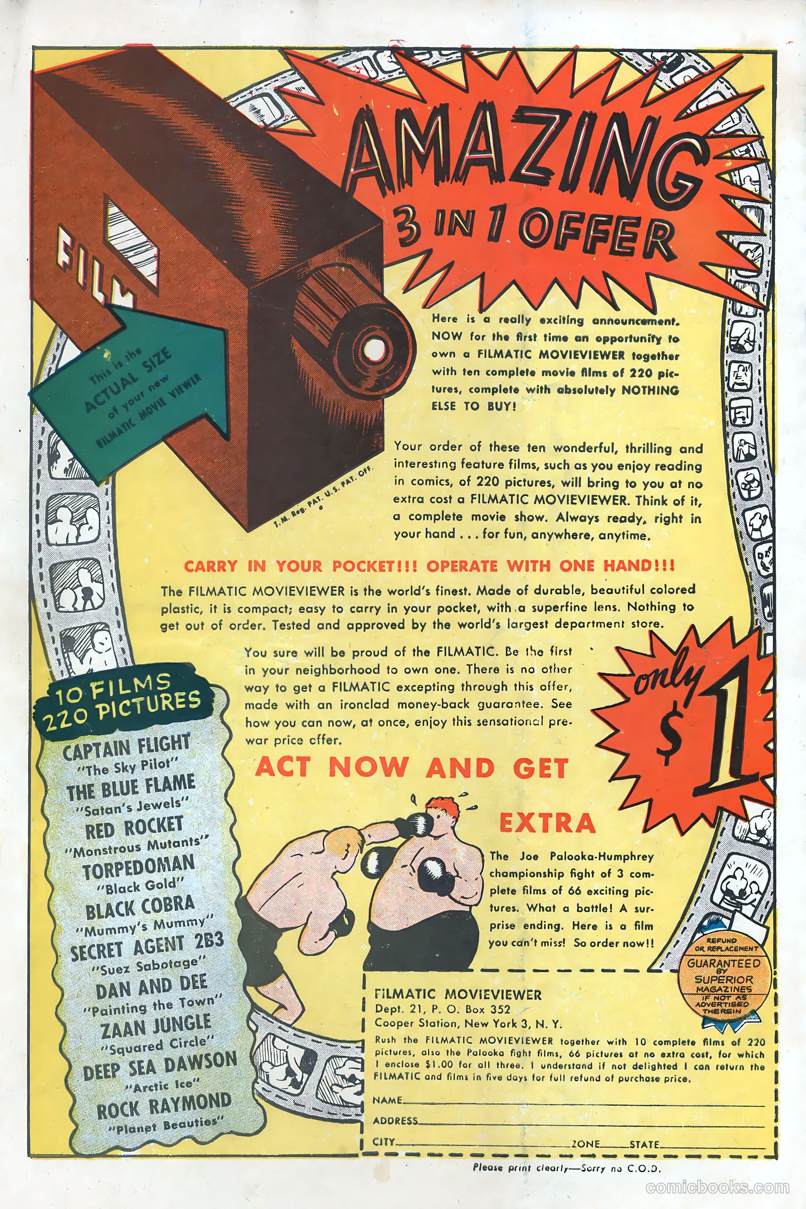 Bruce Gentry Comics #3 (1949) — page 36 of 36