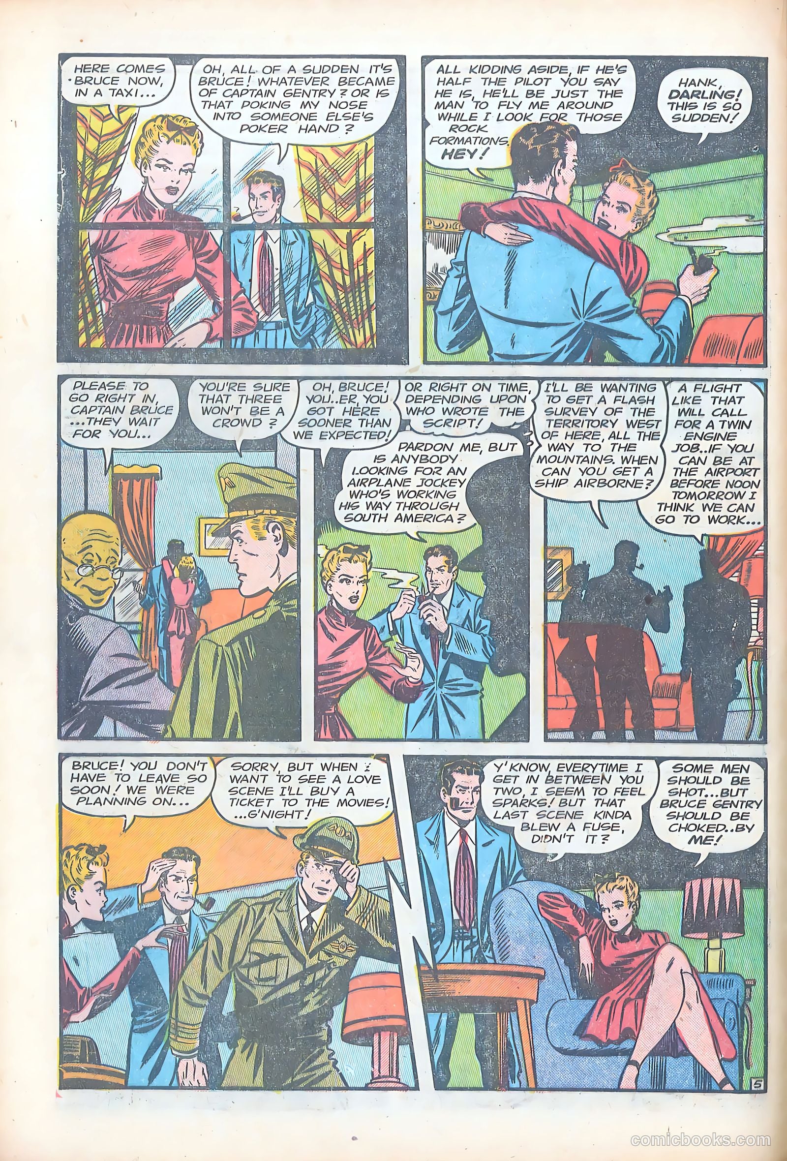 Bruce Gentry Comics #4 (1949) — page 16 of 36