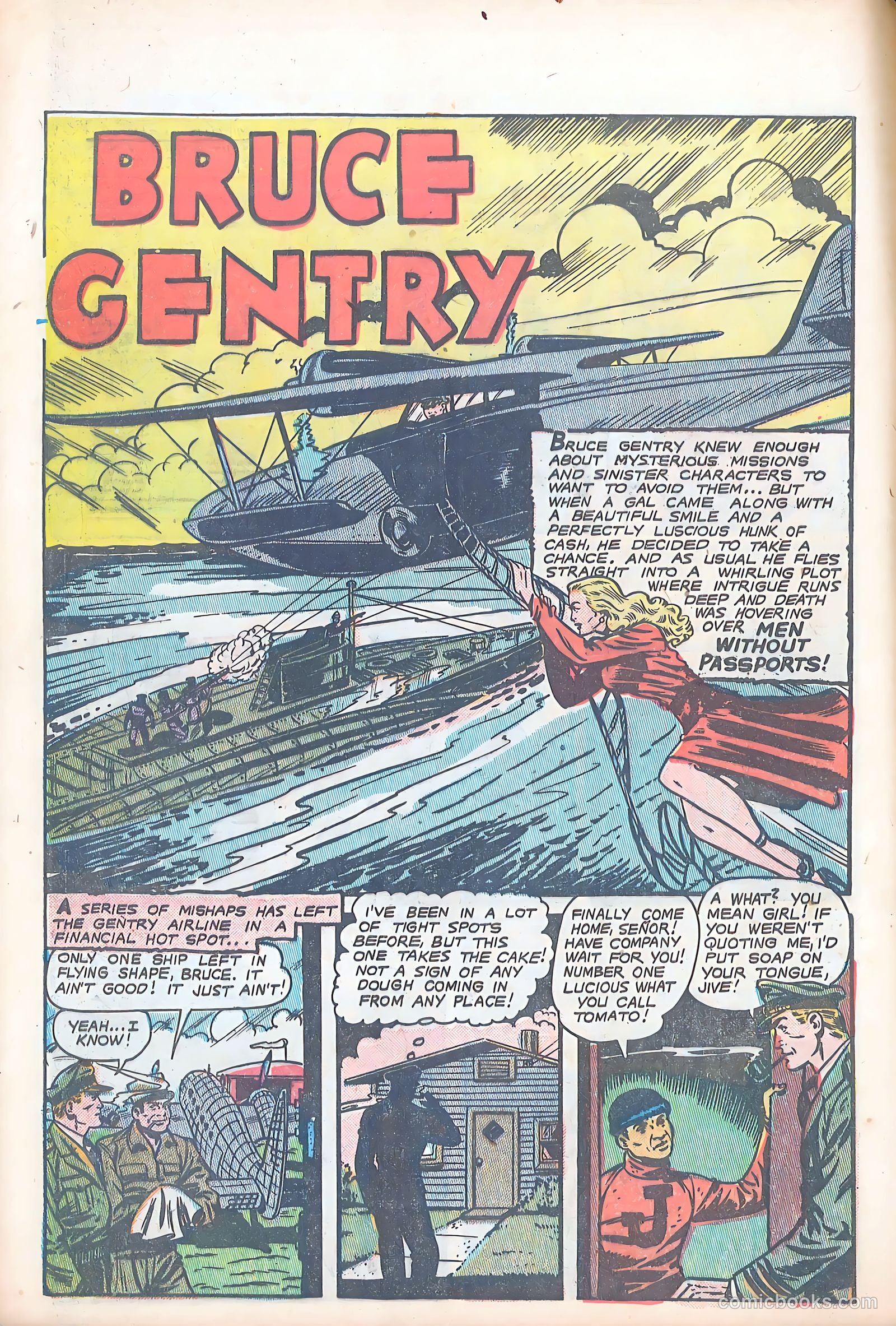 Bruce Gentry Comics #4 (1949) — page 28 of 36