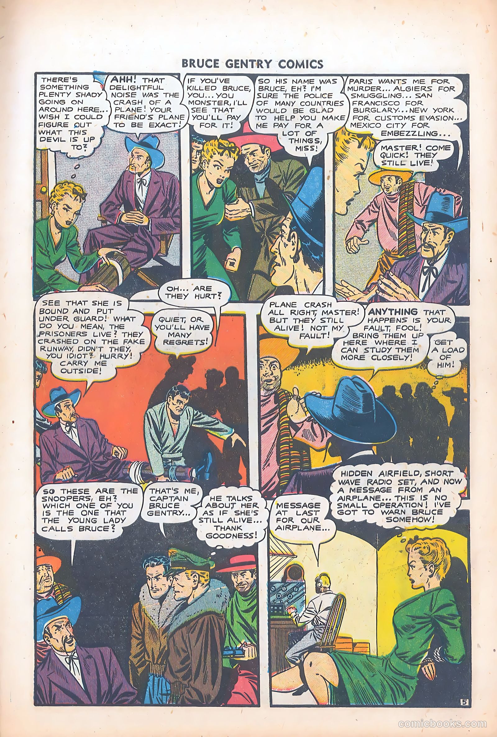 Bruce Gentry Comics #5 (1949) — page 7 of 36