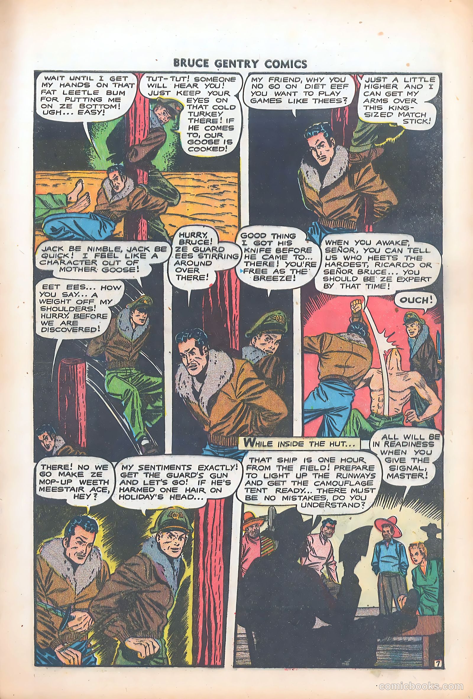 Bruce Gentry Comics #5 (1949) — page 9 of 36