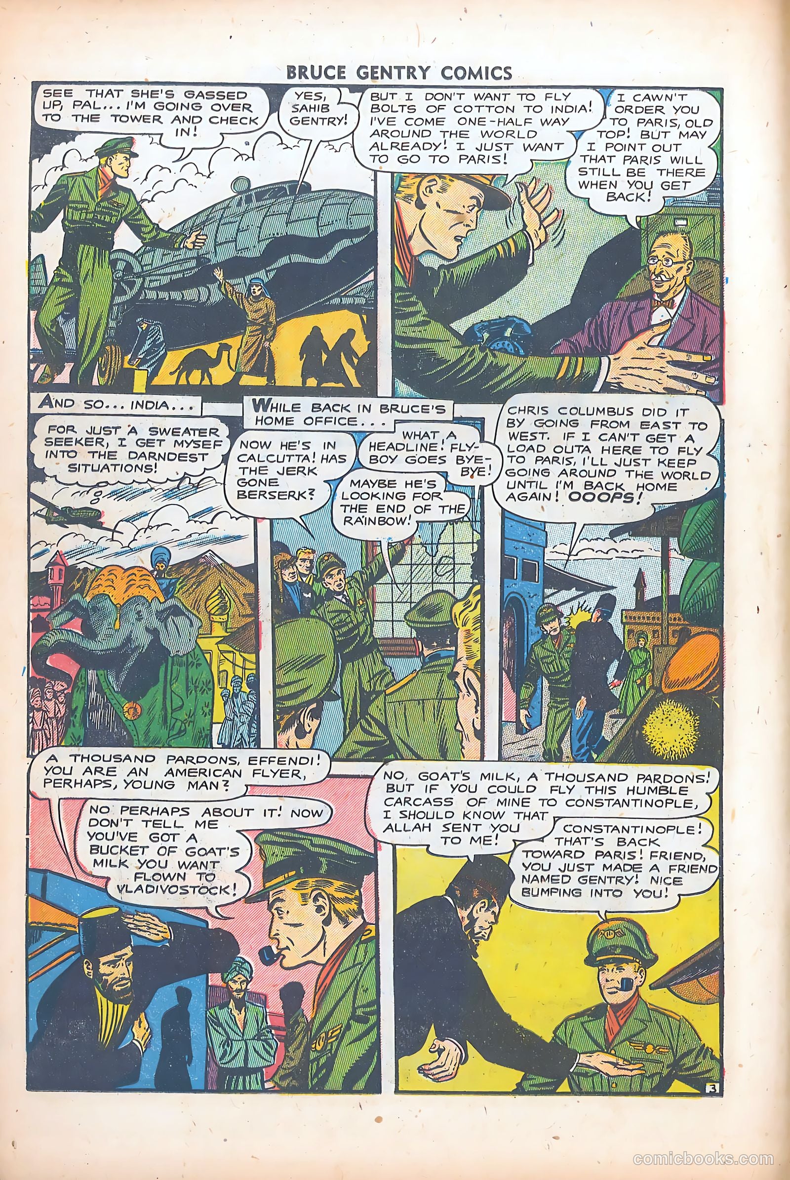 Bruce Gentry Comics #5 (1949) — page 14 of 36