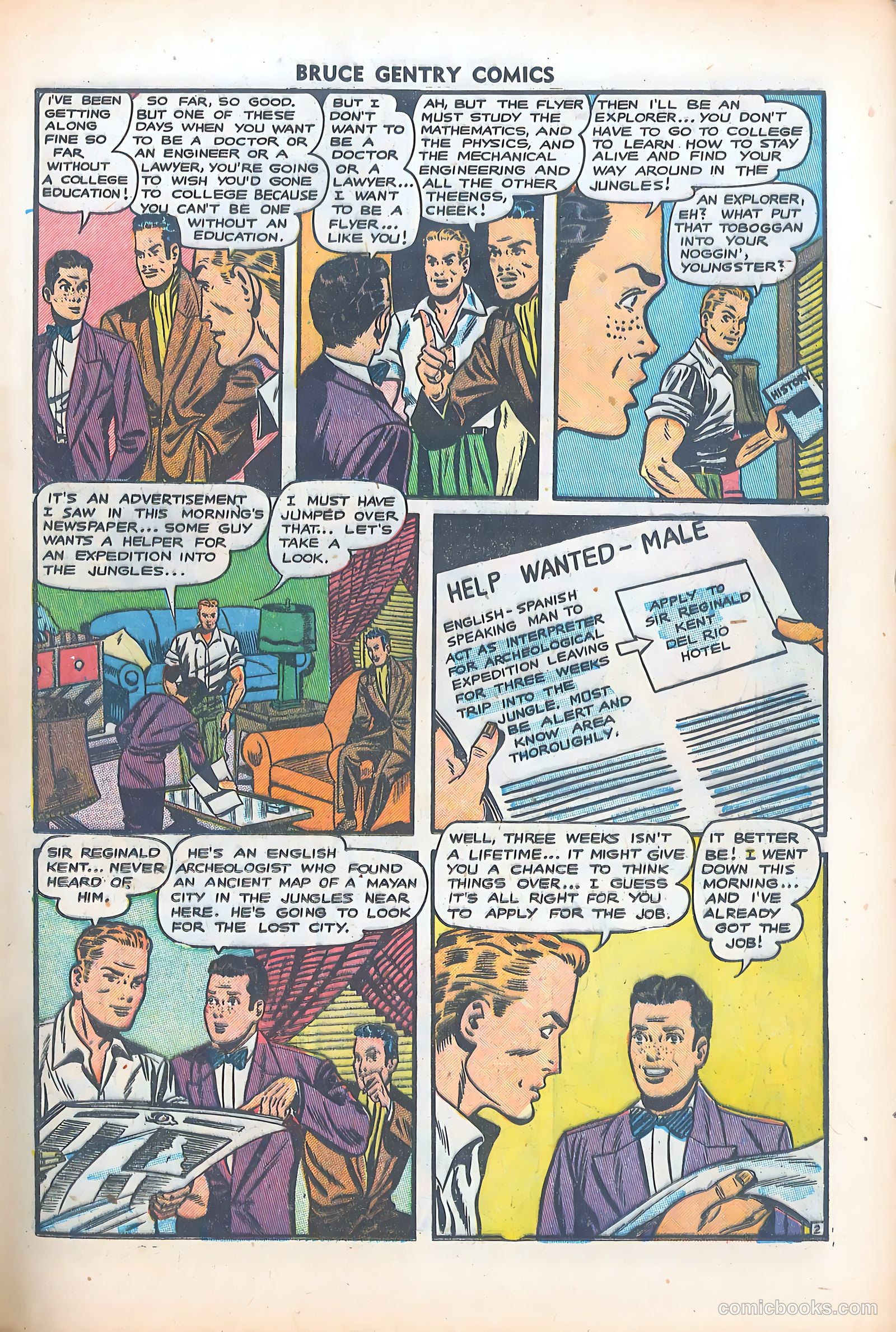 Bruce Gentry Comics #5 (1949) — page 21 of 36