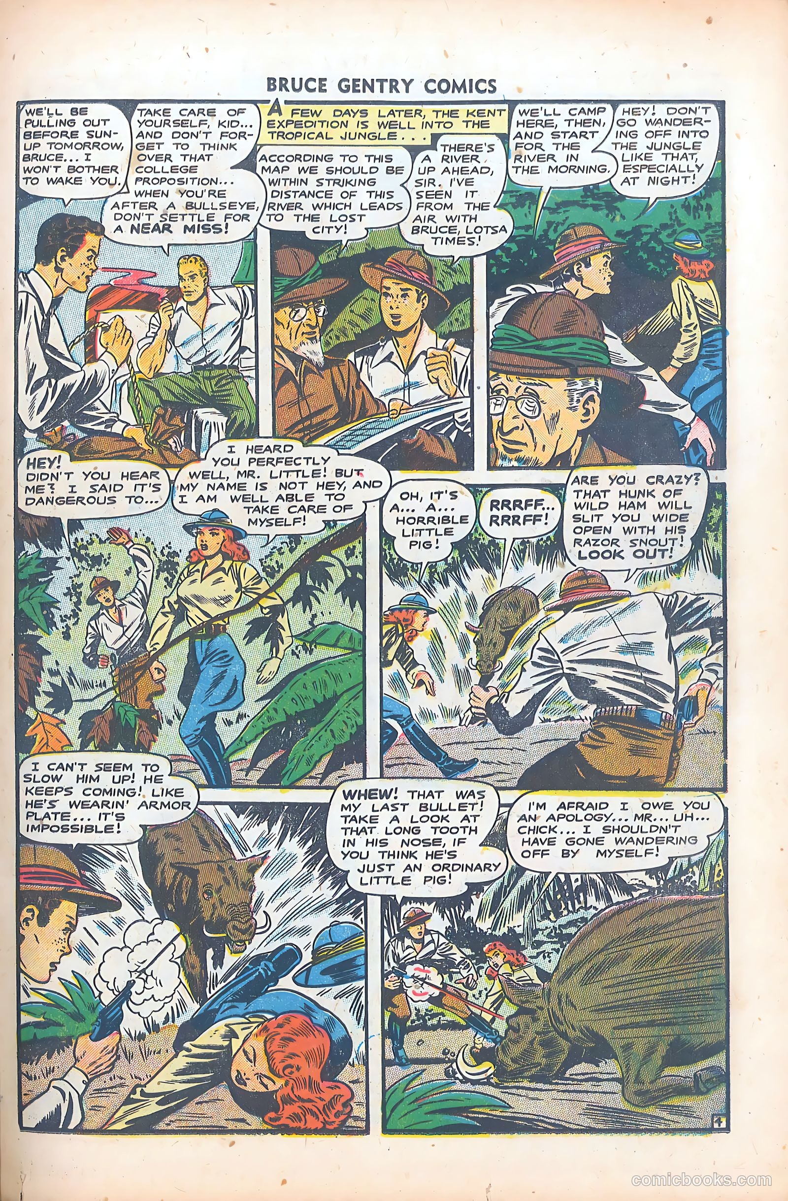 Bruce Gentry Comics #5 (1949) — page 23 of 36