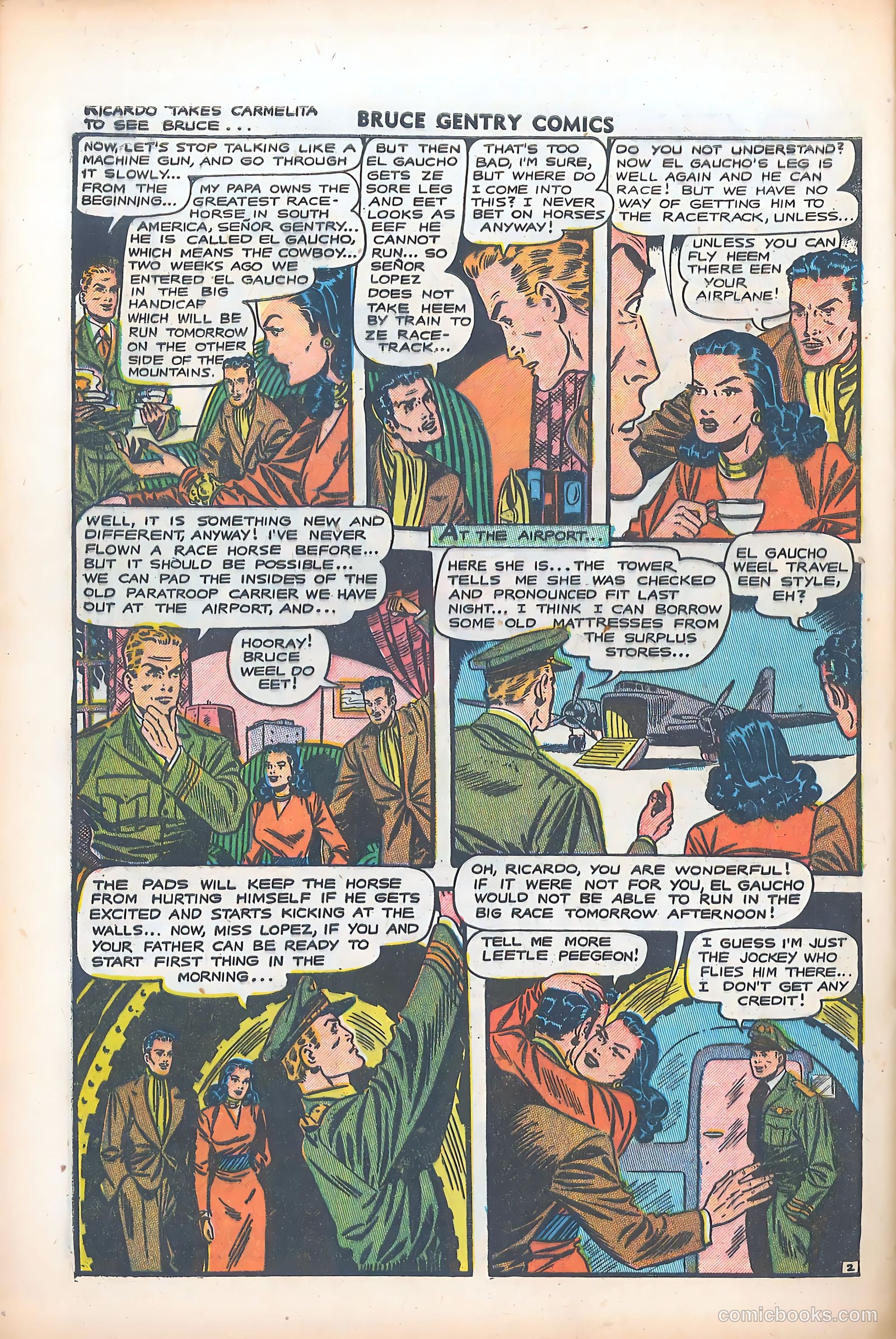 Bruce Gentry Comics #5 (1949) — page 28 of 36