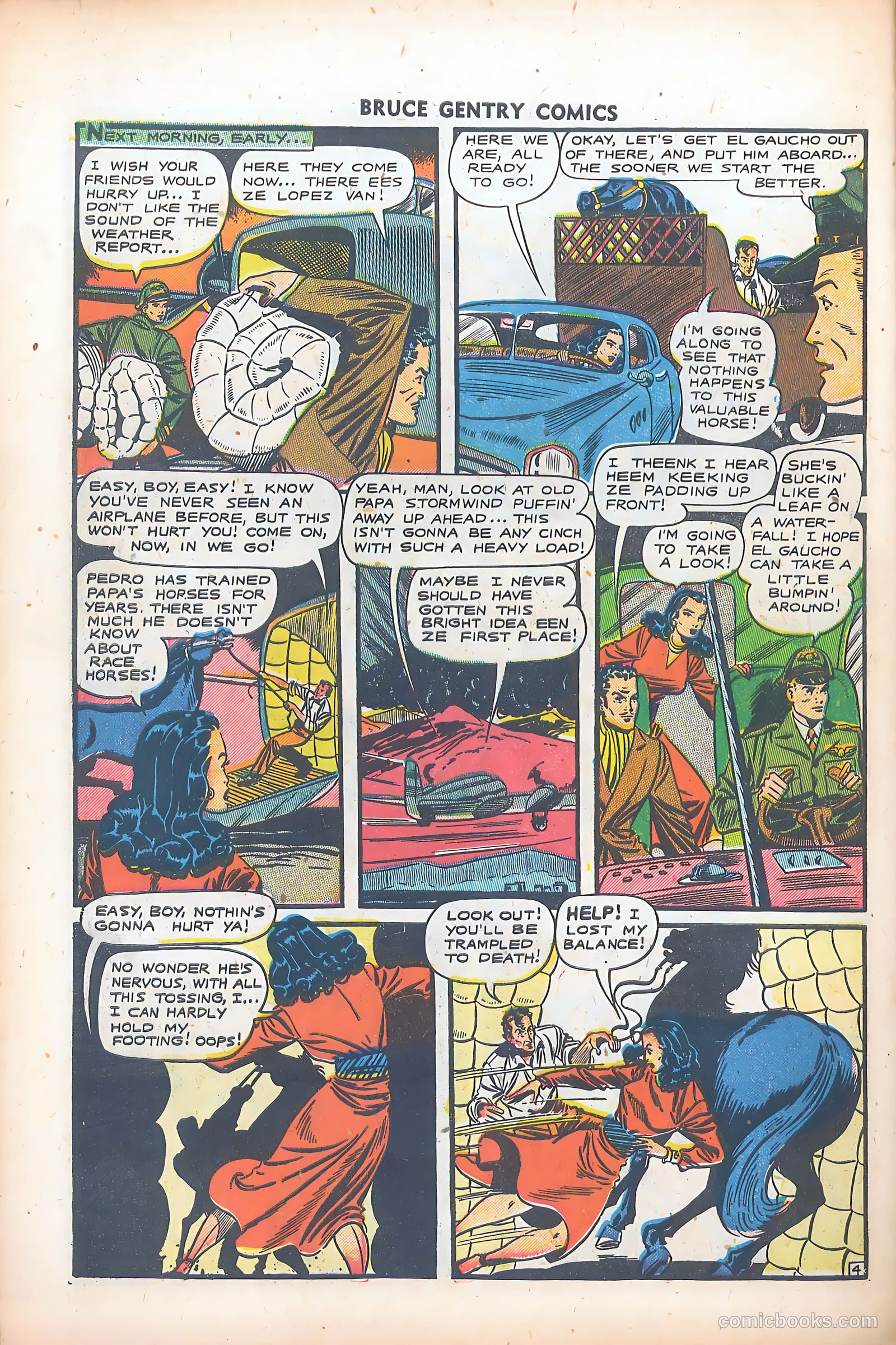 Bruce Gentry Comics #5 (1949) — page 30 of 36