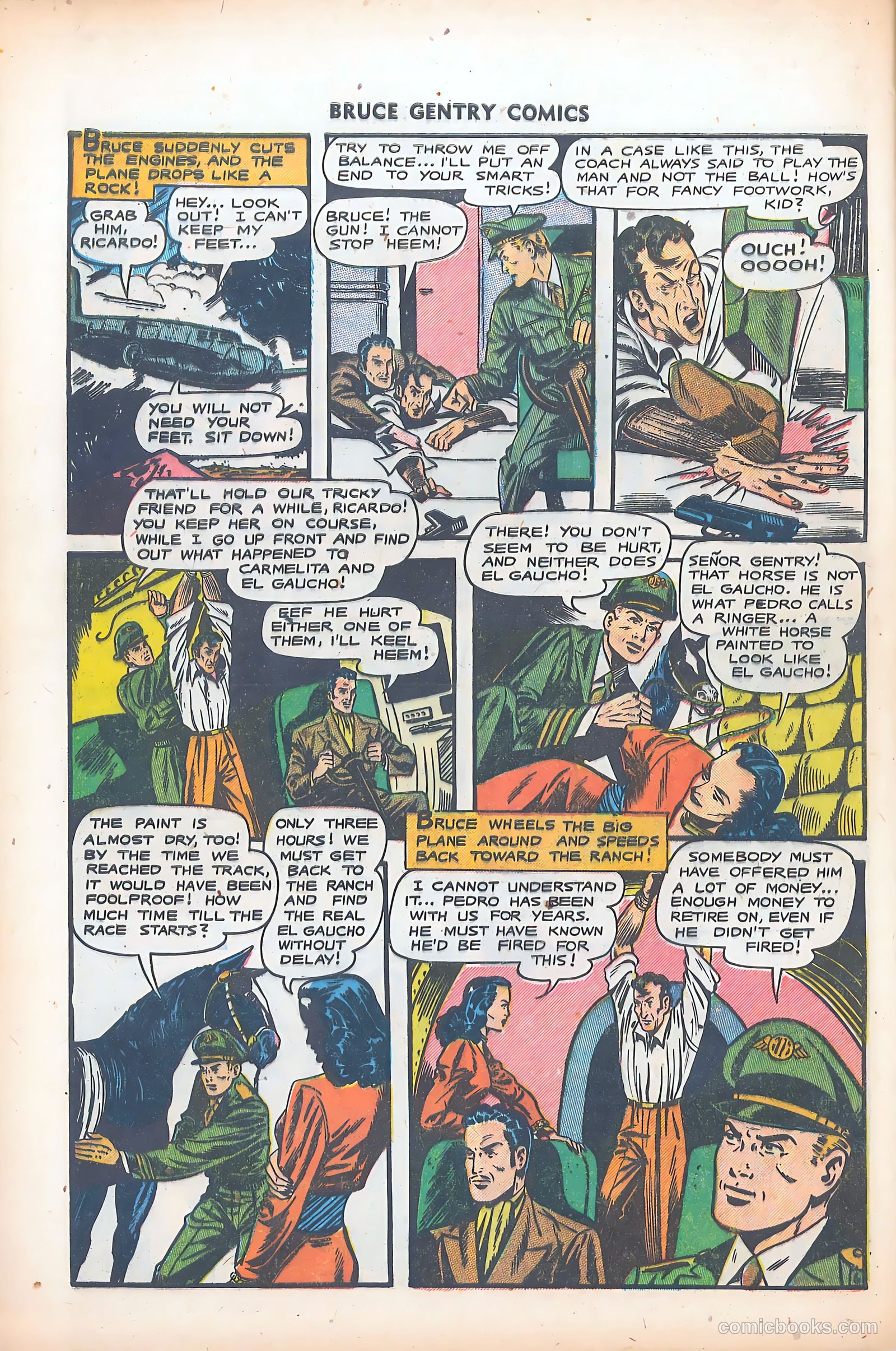 Bruce Gentry Comics #5 (1949) — page 32 of 36
