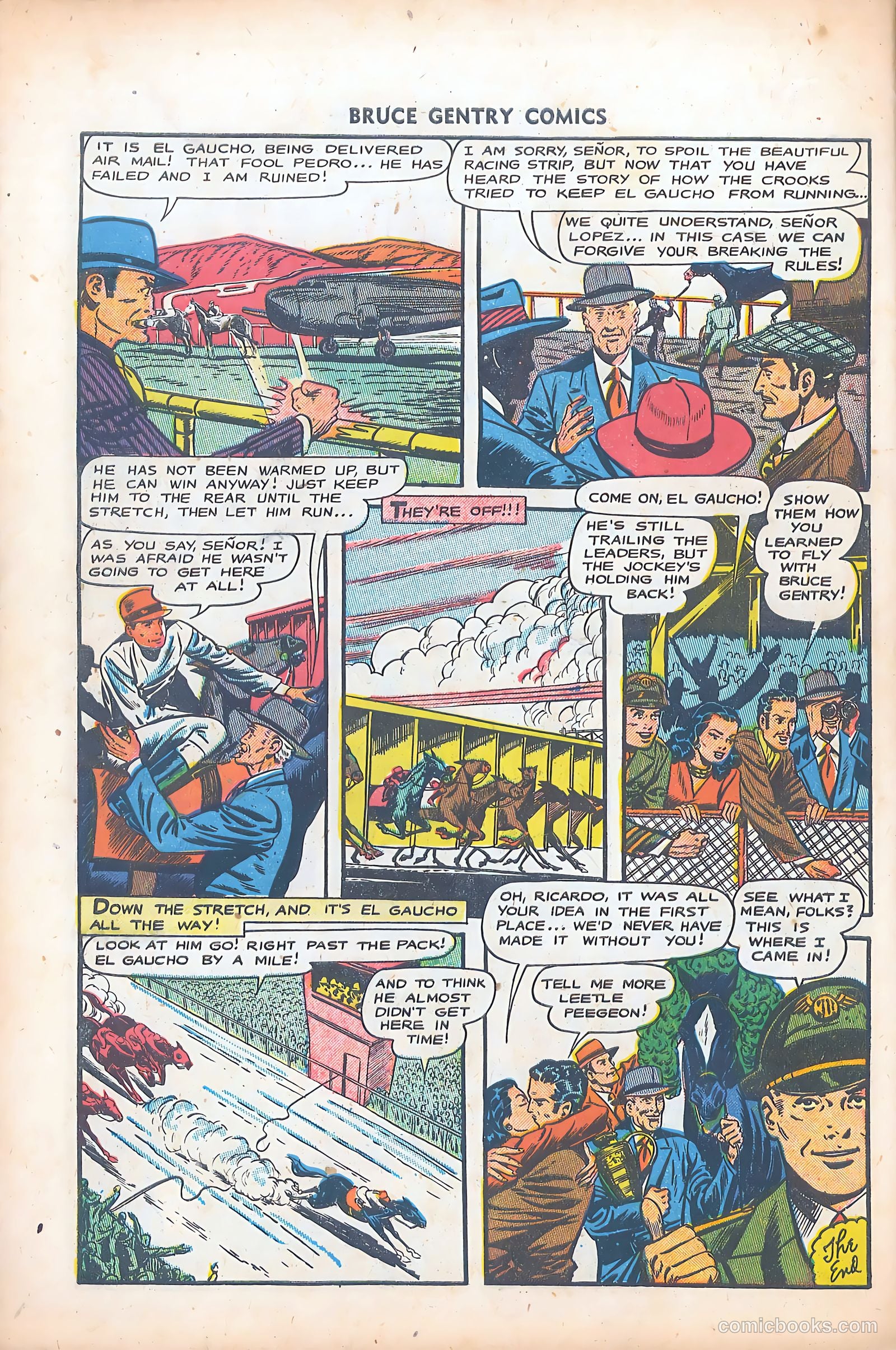 Bruce Gentry Comics #5 (1949) — page 34 of 36