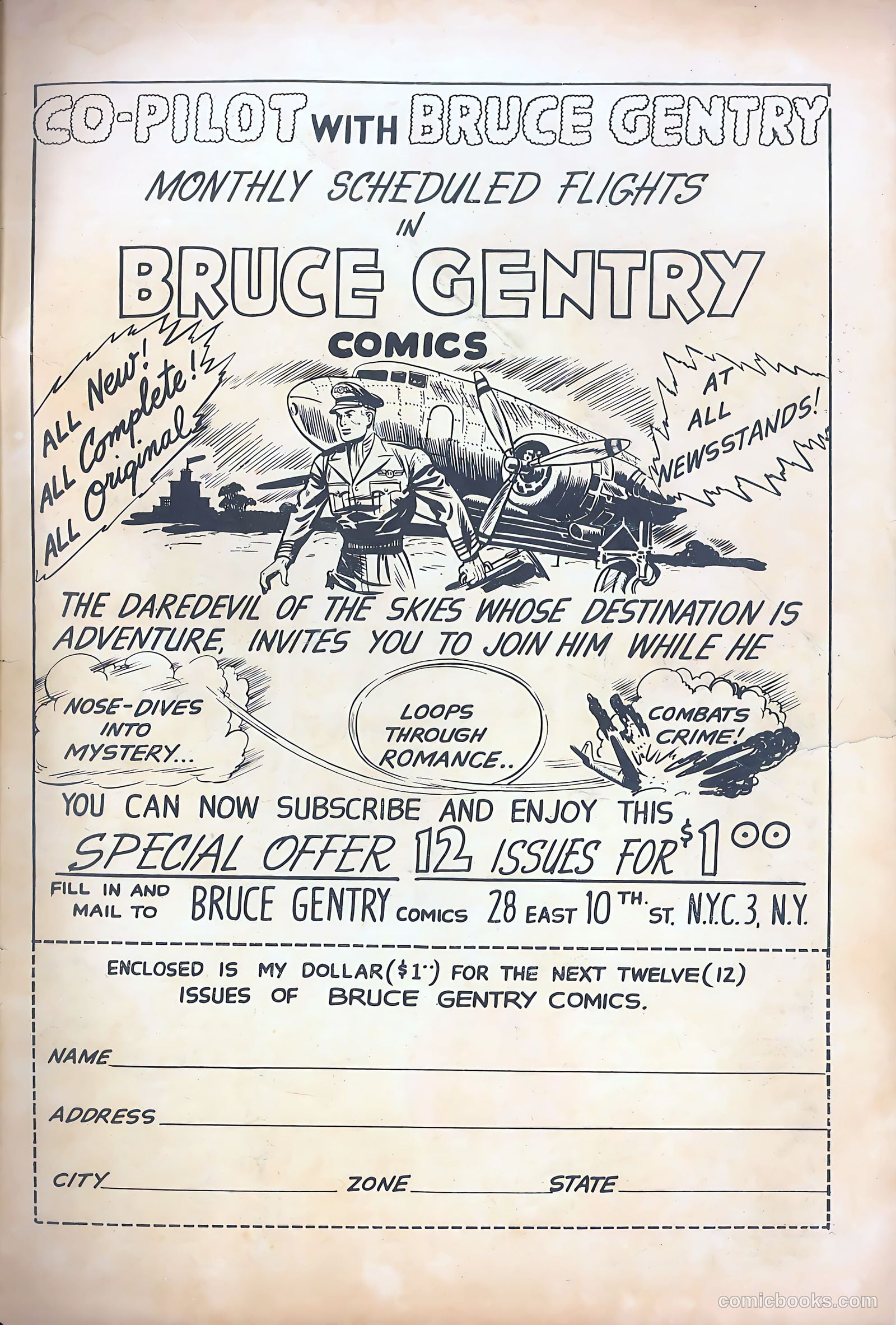 Bruce Gentry Comics #5 (1949) — page 35 of 36