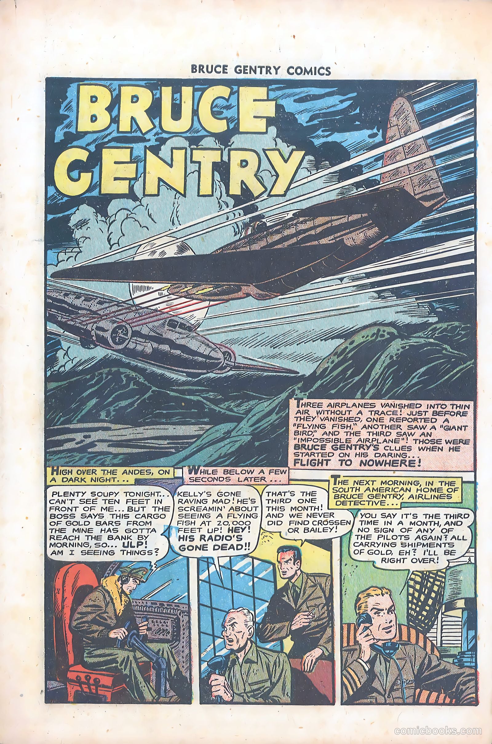 Bruce Gentry Comics #6 (1949) — page 3 of 36