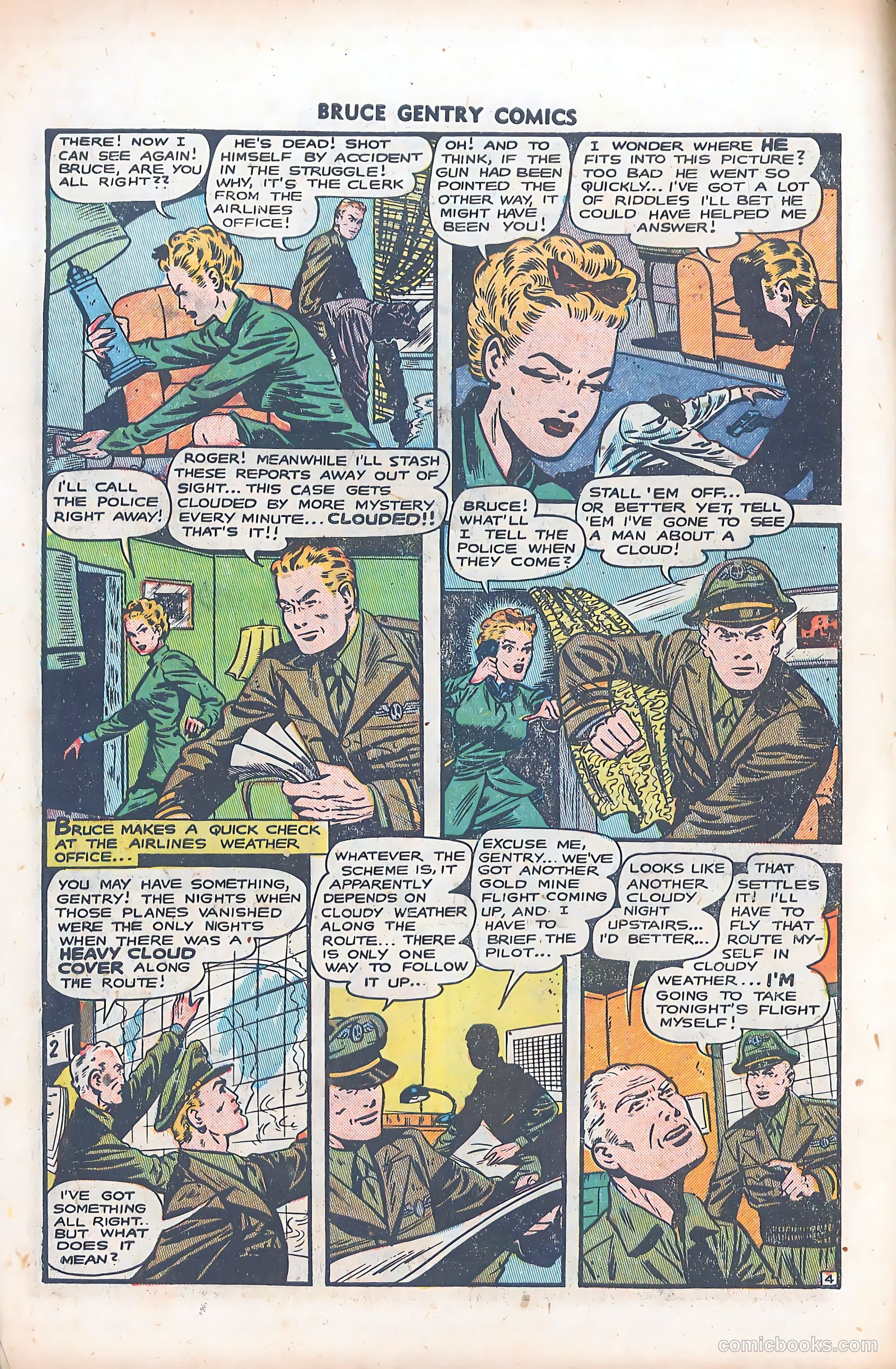 Bruce Gentry Comics #6 (1949) — page 6 of 36