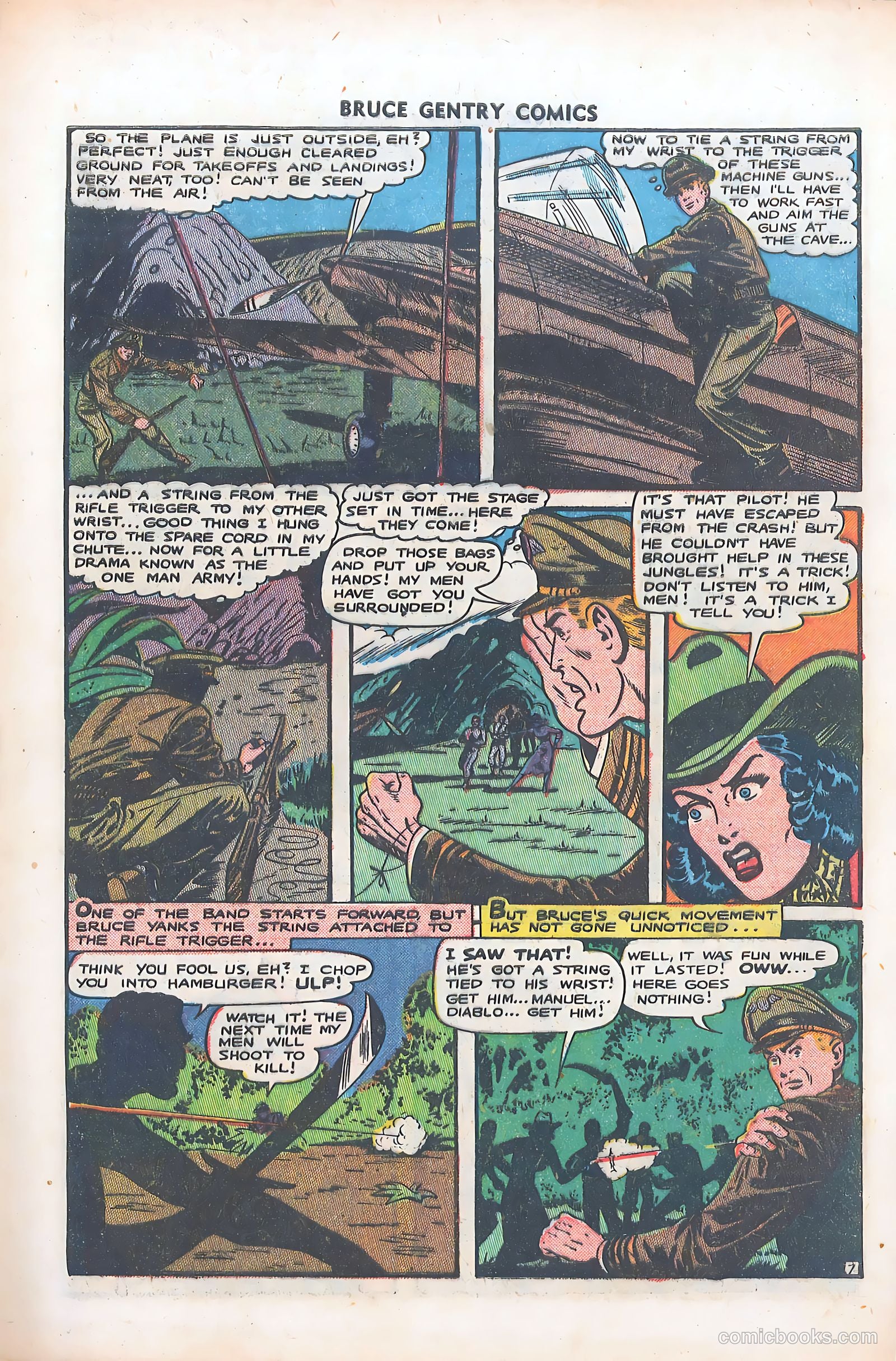 Bruce Gentry Comics #6 (1949) — page 9 of 36
