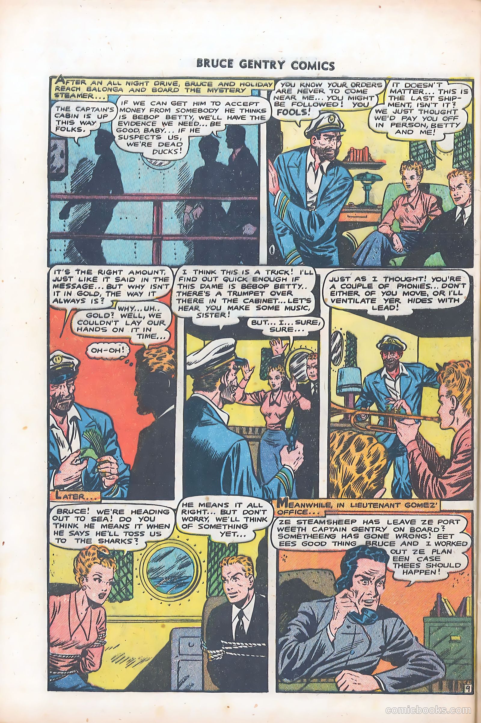 Bruce Gentry Comics #6 (1949) — page 32 of 36