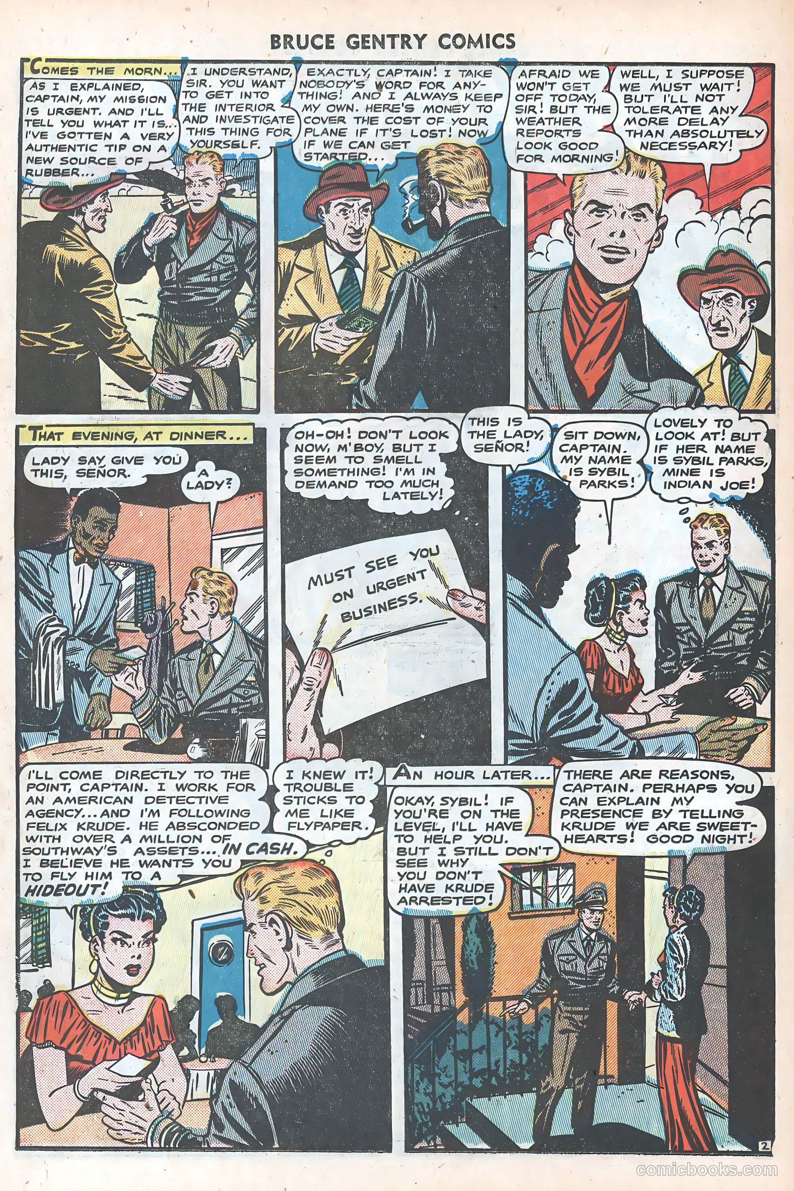 Bruce Gentry Comics #8 (1949) — page 22 of 36