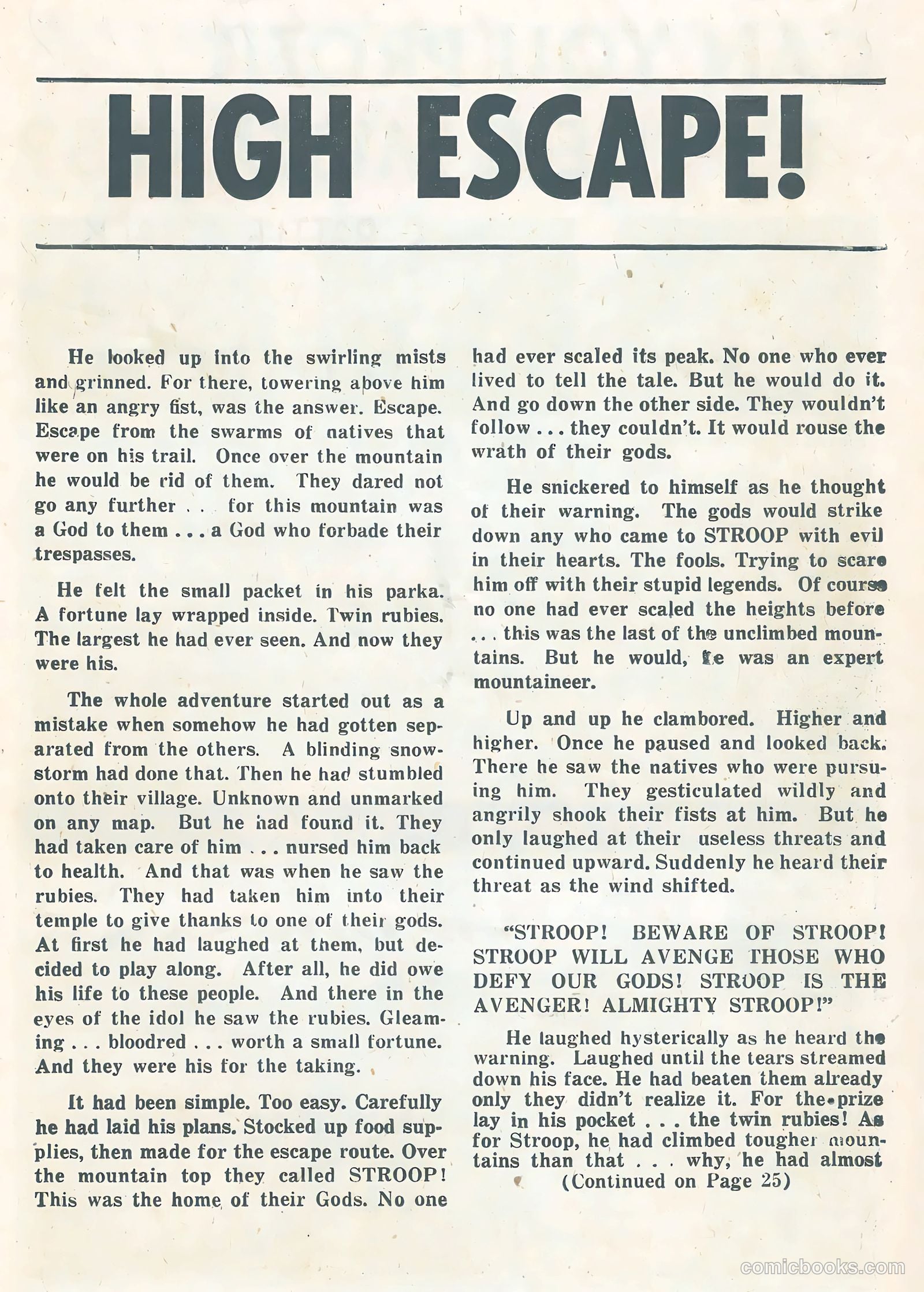 Adventure #1 (1921) — page 11 of 36