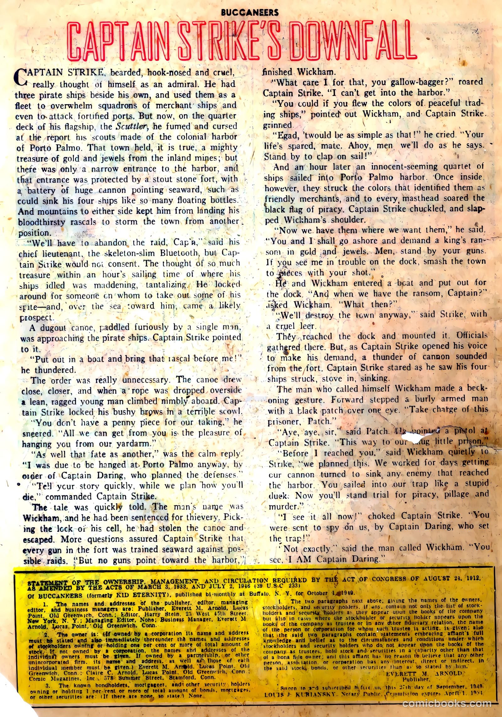 Buccaneers #20 (1950) — page 26 of 36