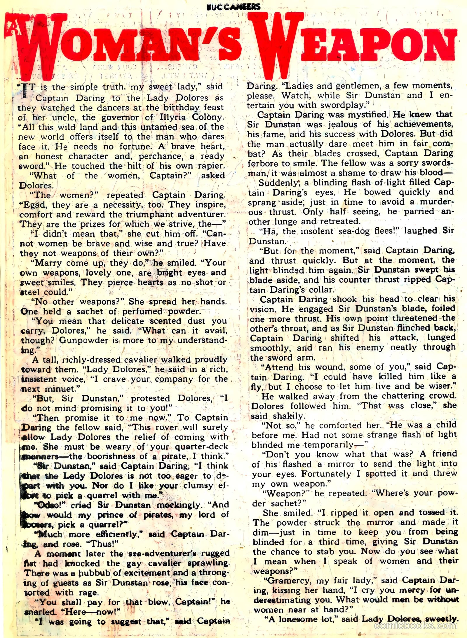 Buccaneers #21 (1950) — page 26 of 40