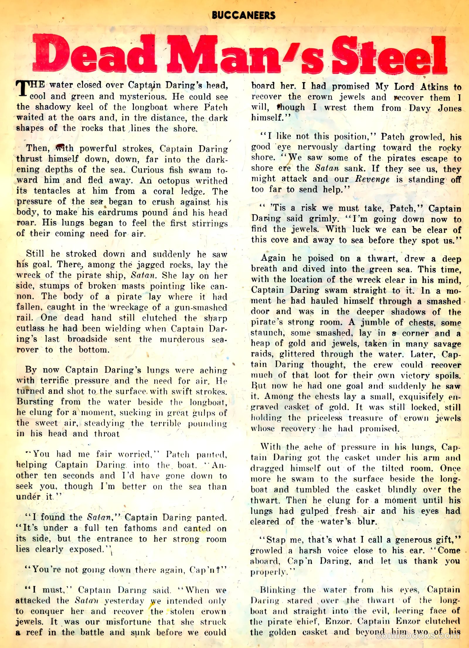 Buccaneers #24 (1950) — page 34 of 52