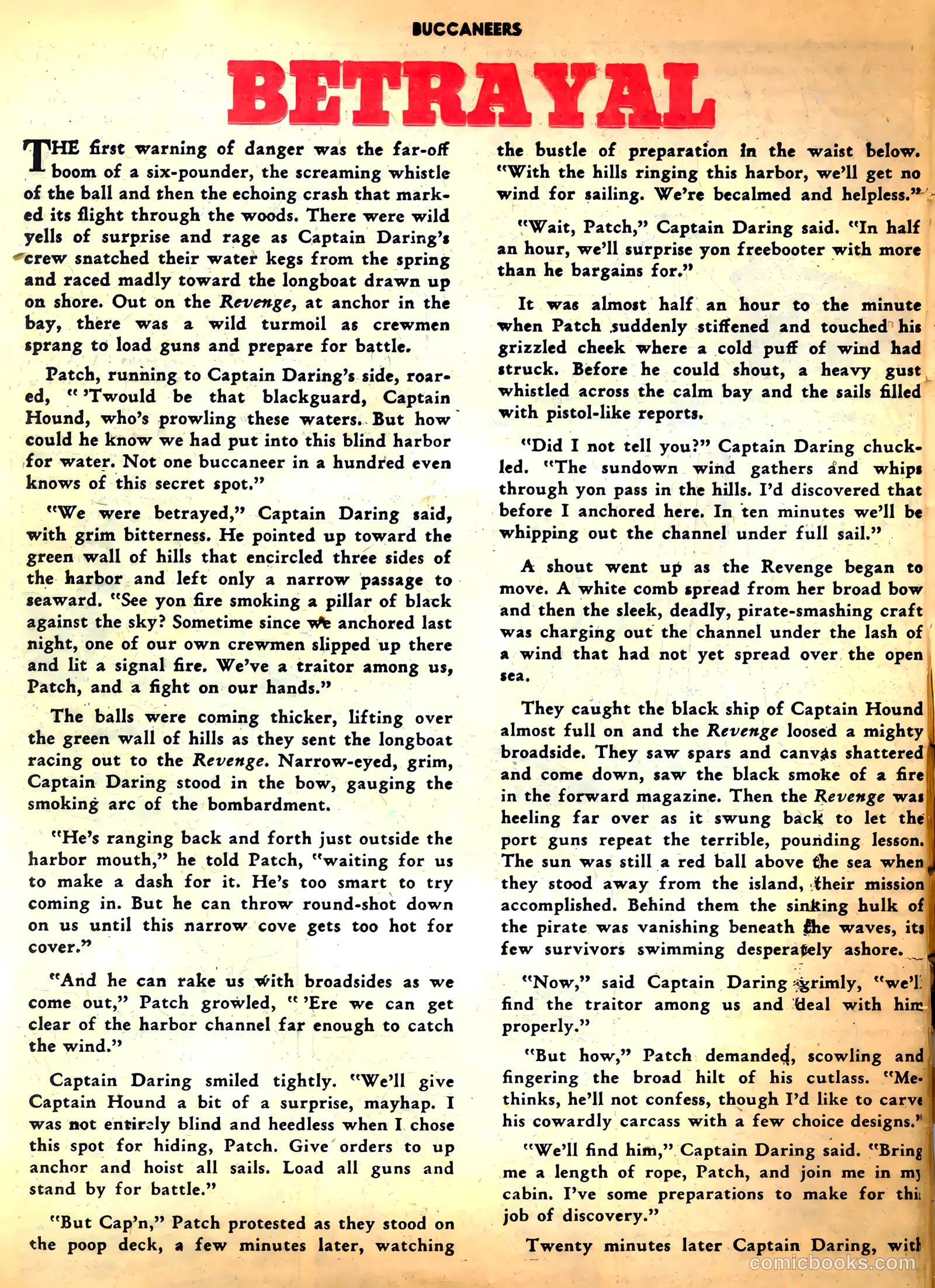 Buccaneers #25 (1951) — page 34 of 52