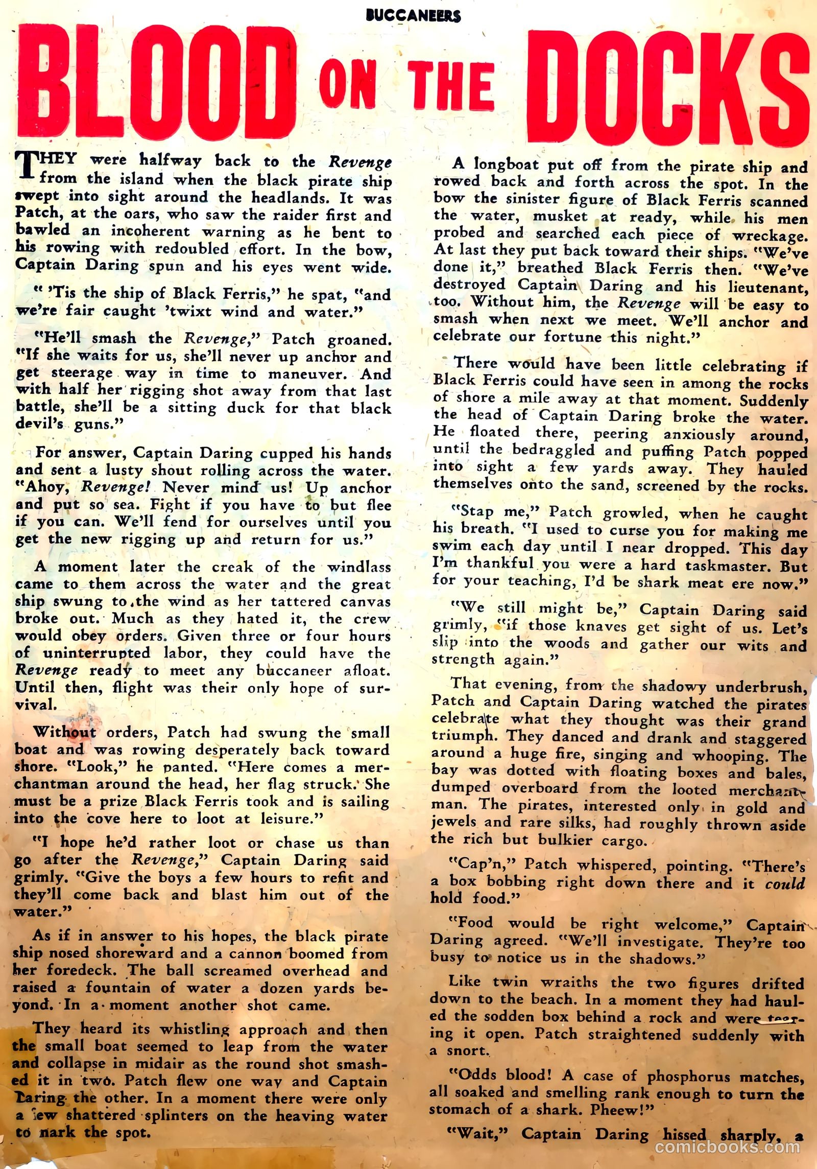 Buccaneers #26 (1951) — page 34 of 52