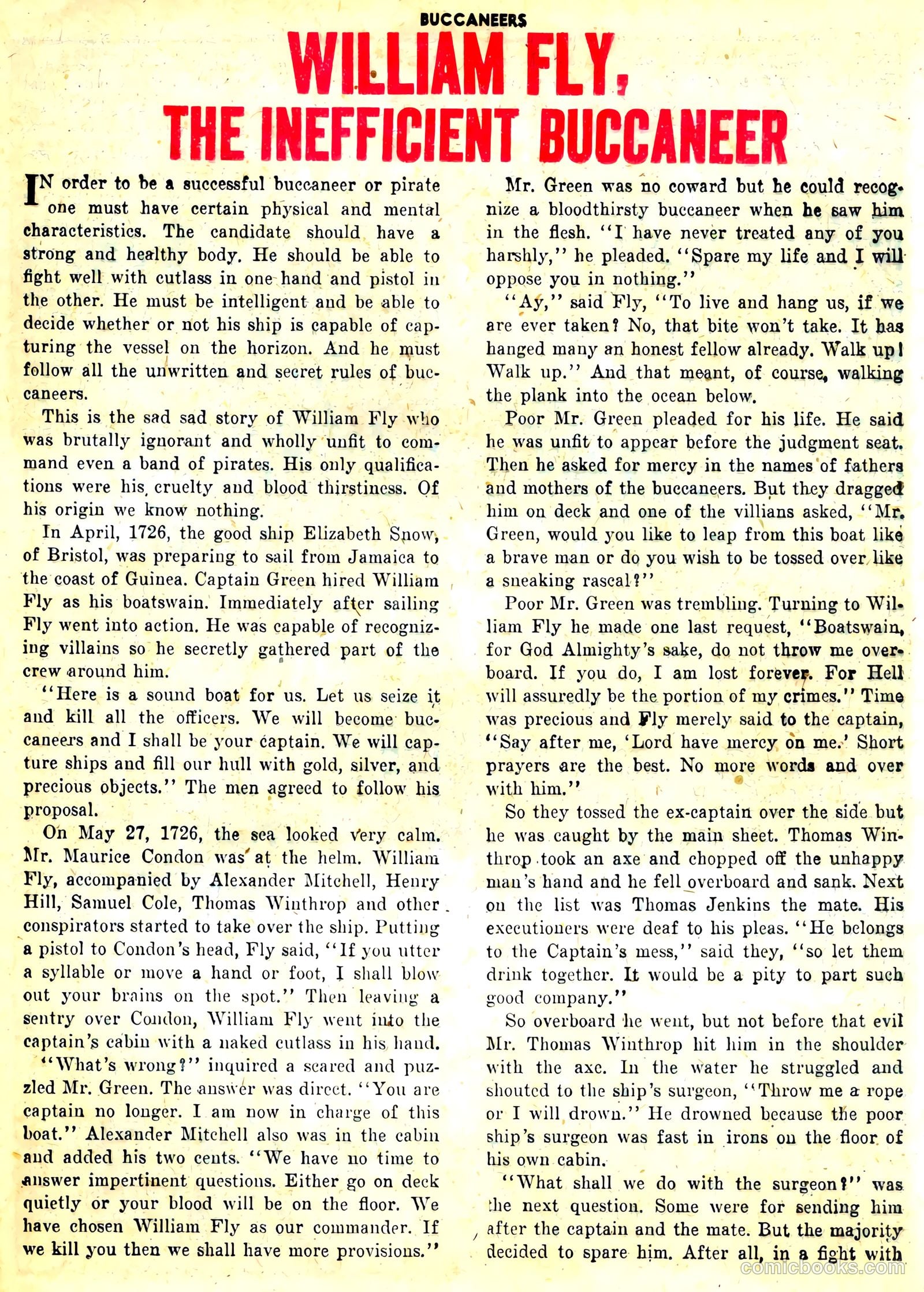 Buccaneers #27 (1951) — page 33 of 52