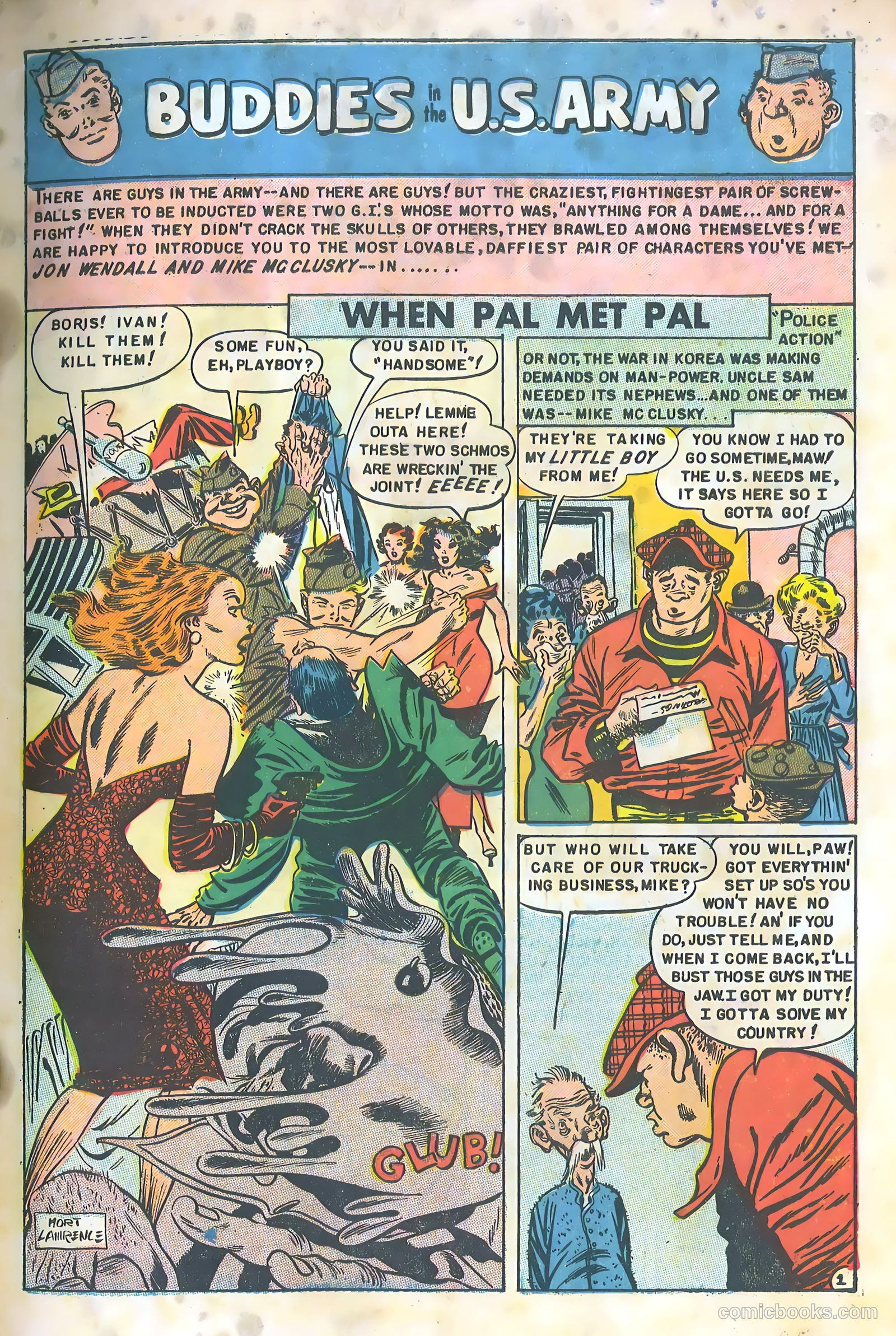 Buddies of the U.S. Army #1 (1952) — page 3 of 36