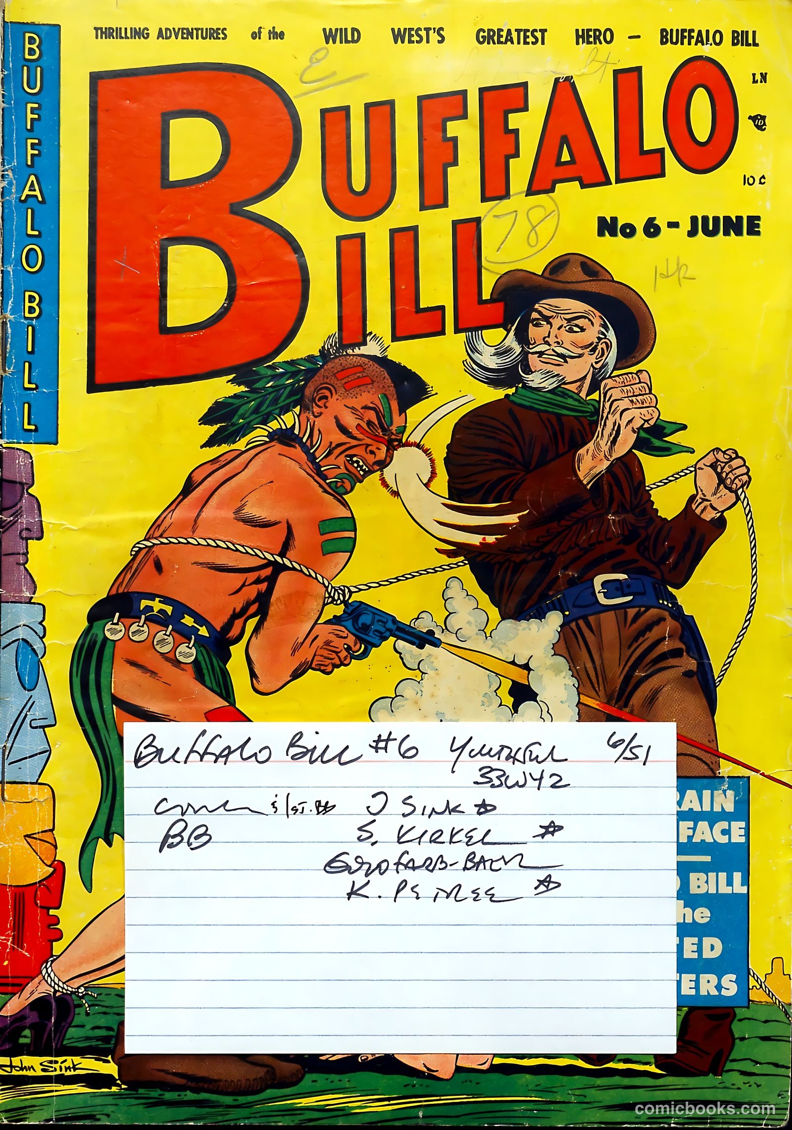 Buffalo Bill #6 (1951) — page 37 of 37