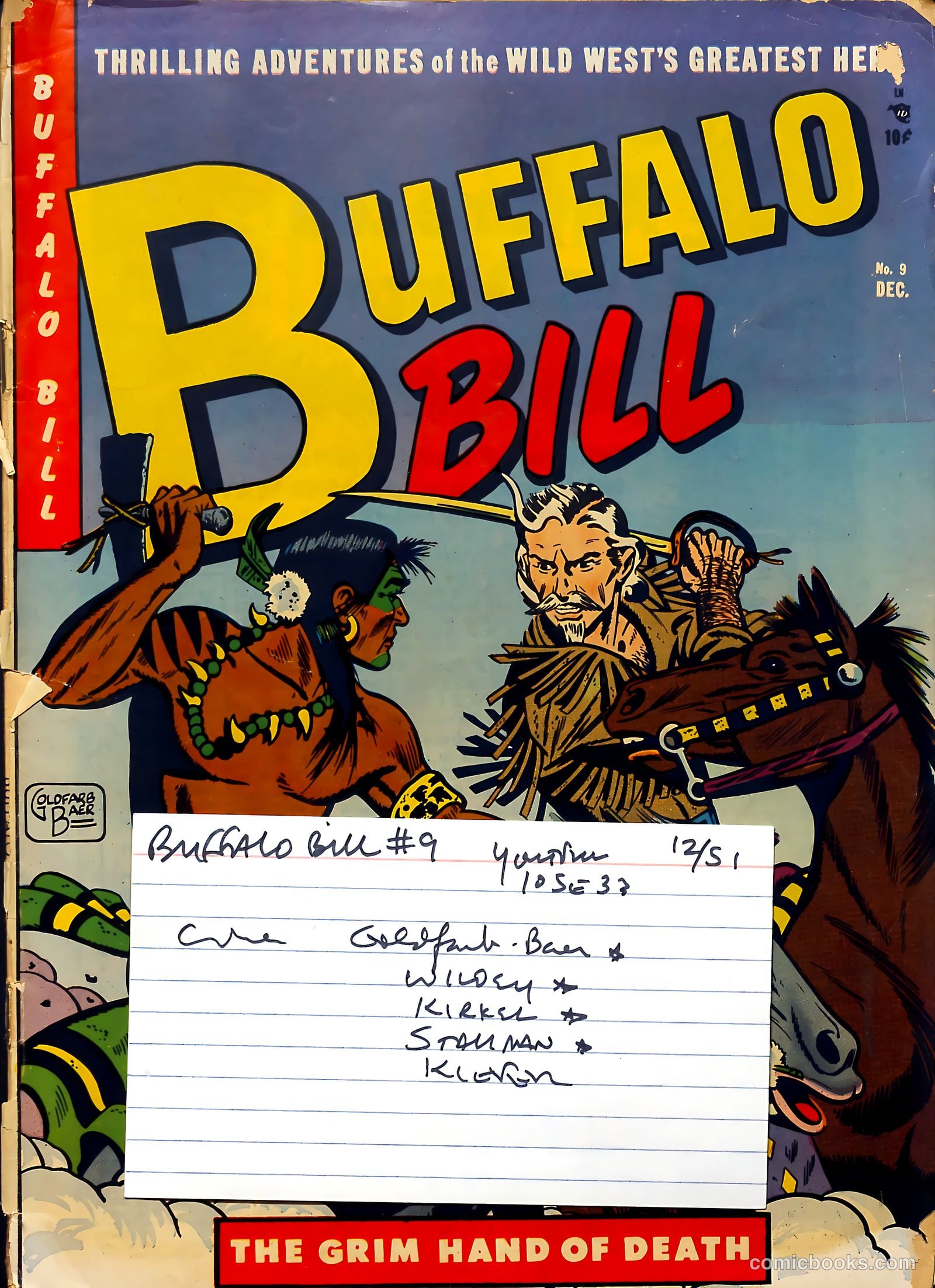 Buffalo Bill #9 (1951) — page 37 of 37
