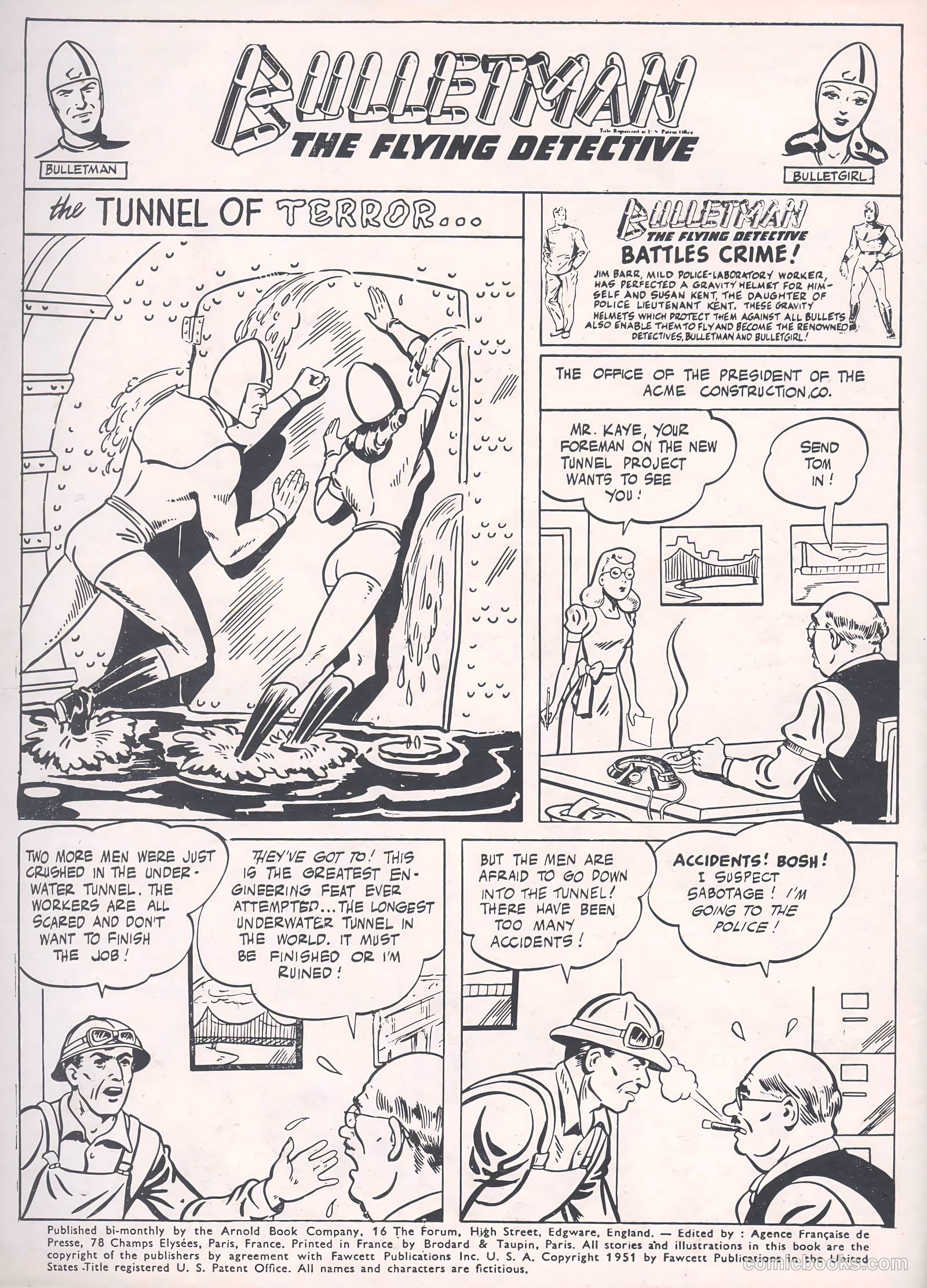 Bulletman #10 (1951) — page 2 of 24