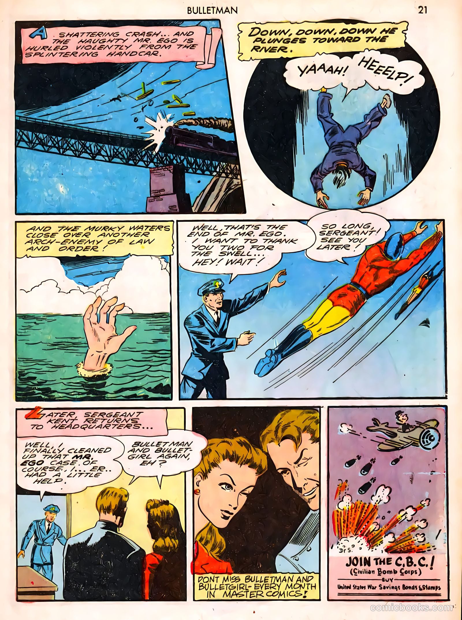 Bulletman #8 (1942) — page 21 of 68