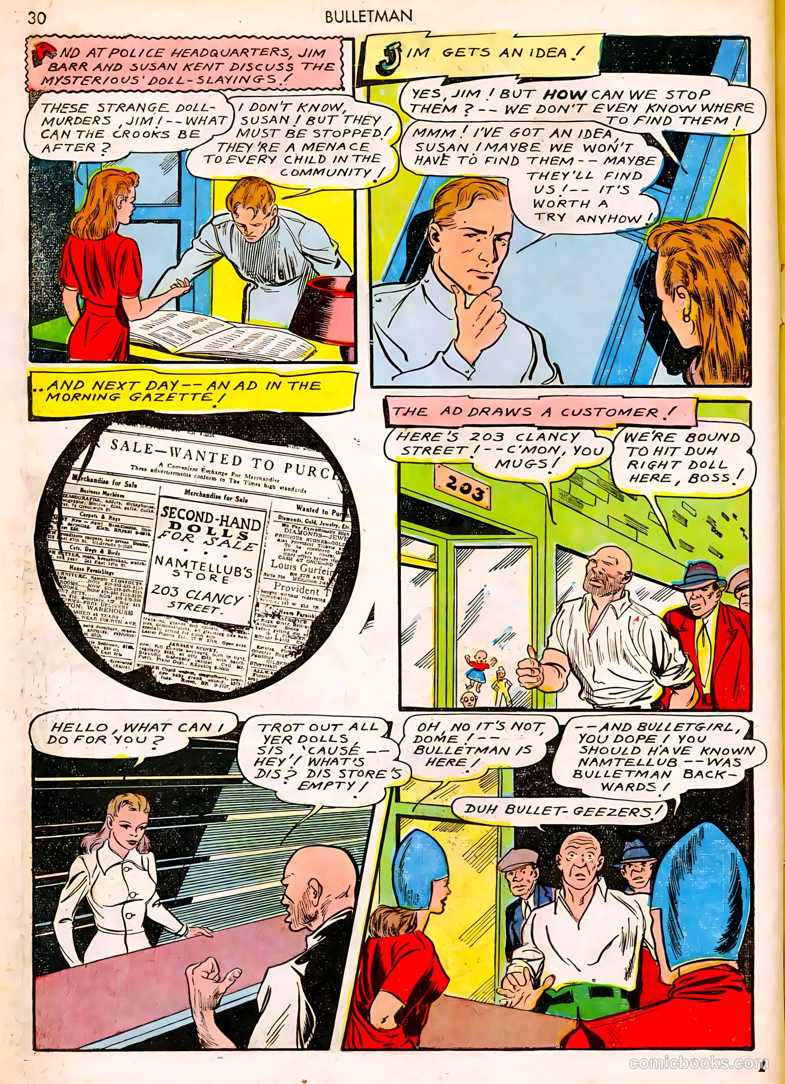 Bulletman #8 (1942) — page 30 of 68