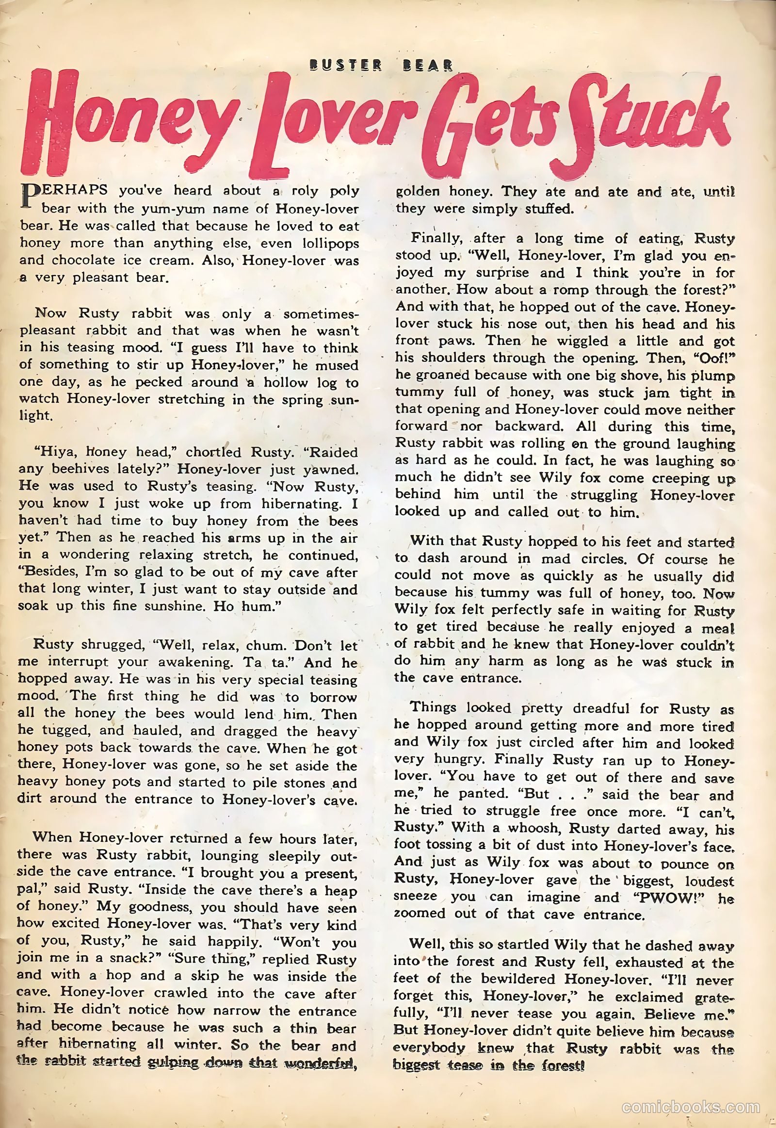 Buster Bear #10 (1955) — page 25 of 36
