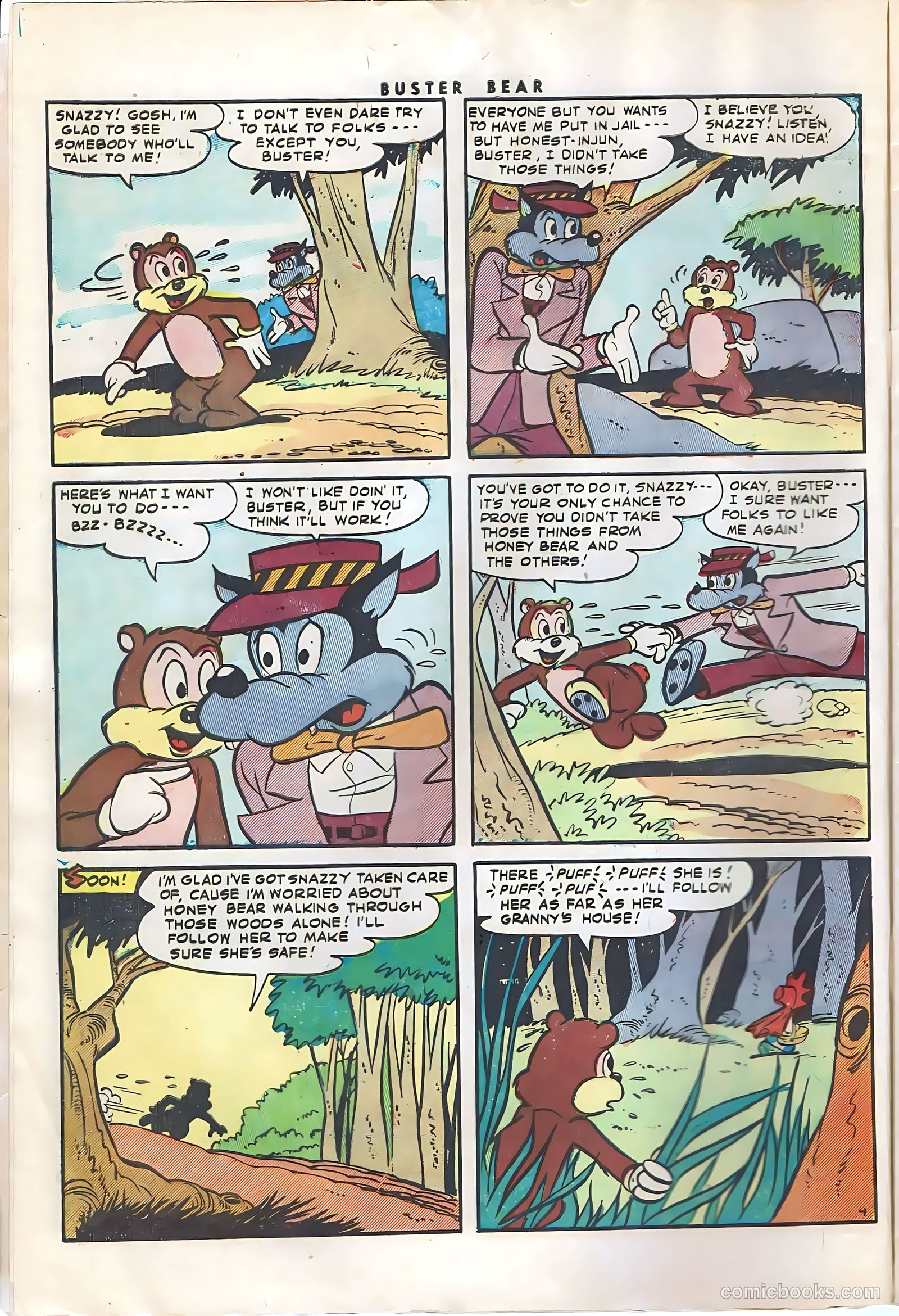 Buster Bear #3 (1954) — page 6 of 36