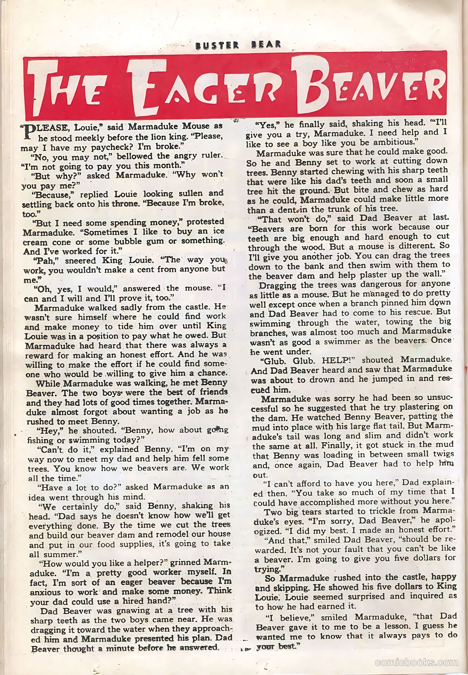 Buster Bear #3 (1954) — page 26 of 36