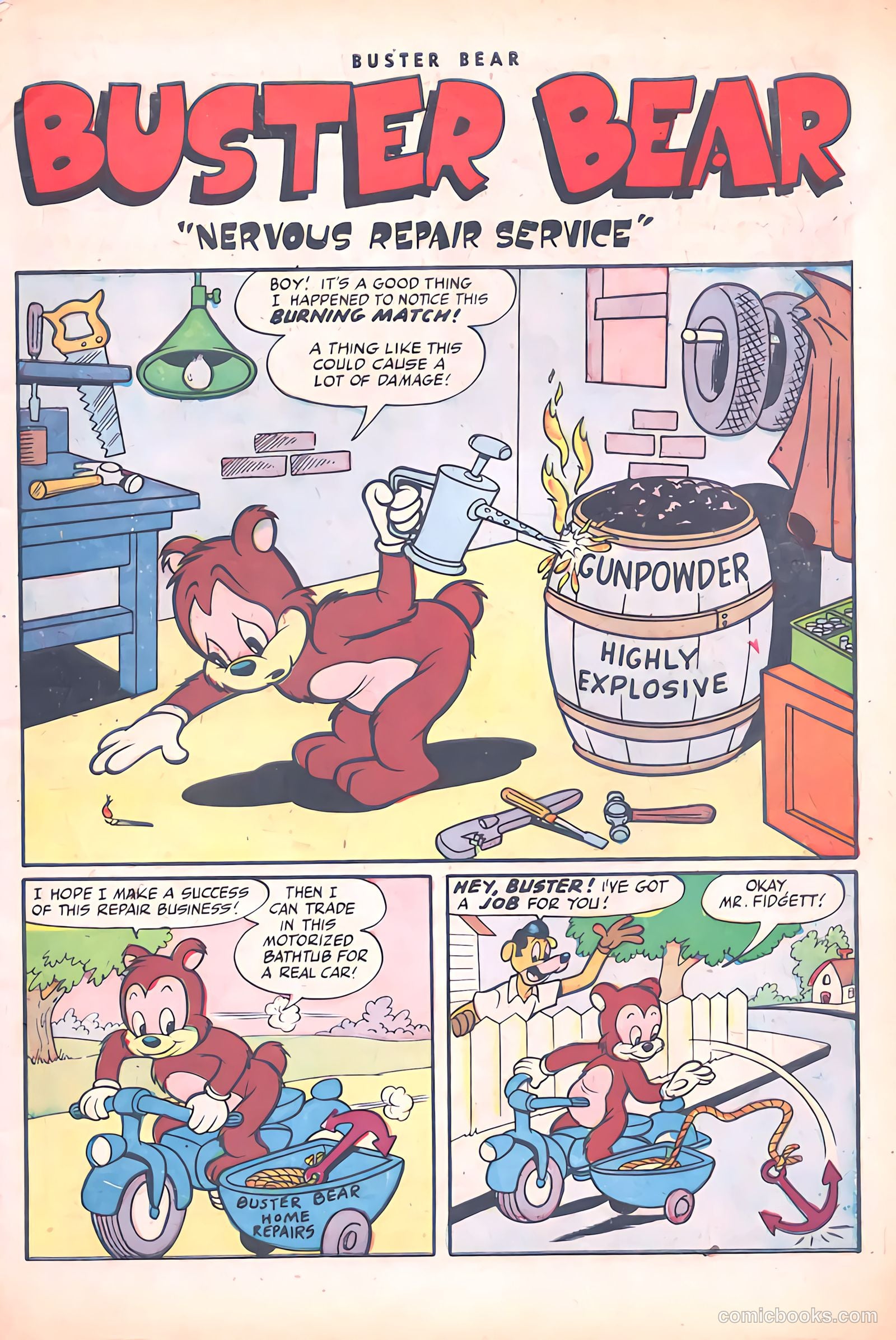 Buster Bear #6 (1954) — page 3 of 36
