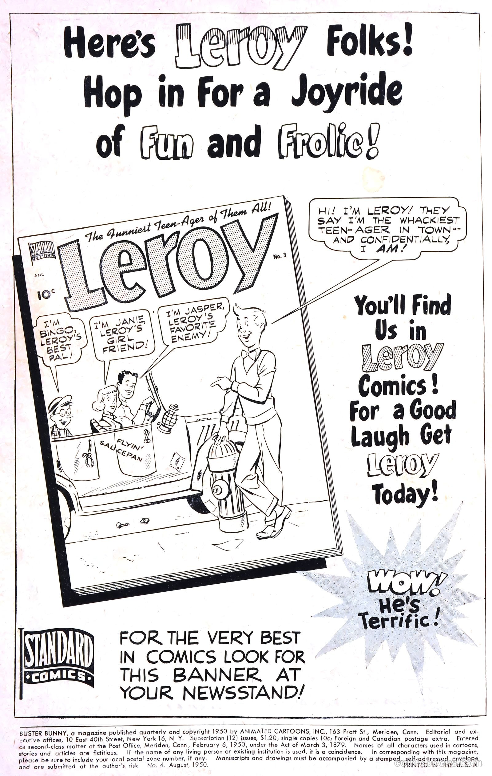 Buster Bunny #4 (1950) — page 2 of 36