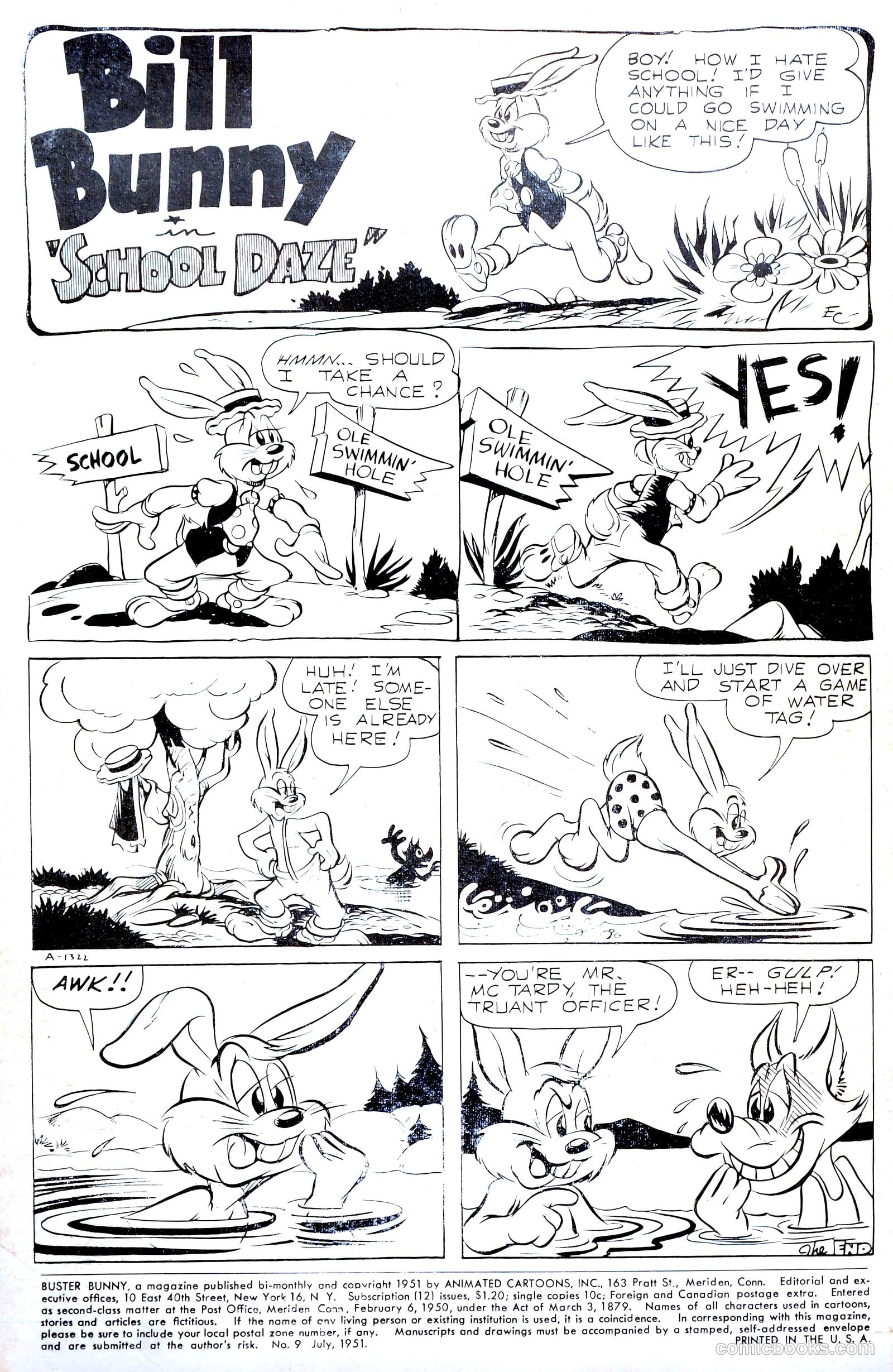 Buster Bunny #9 (1951) — page 2 of 36