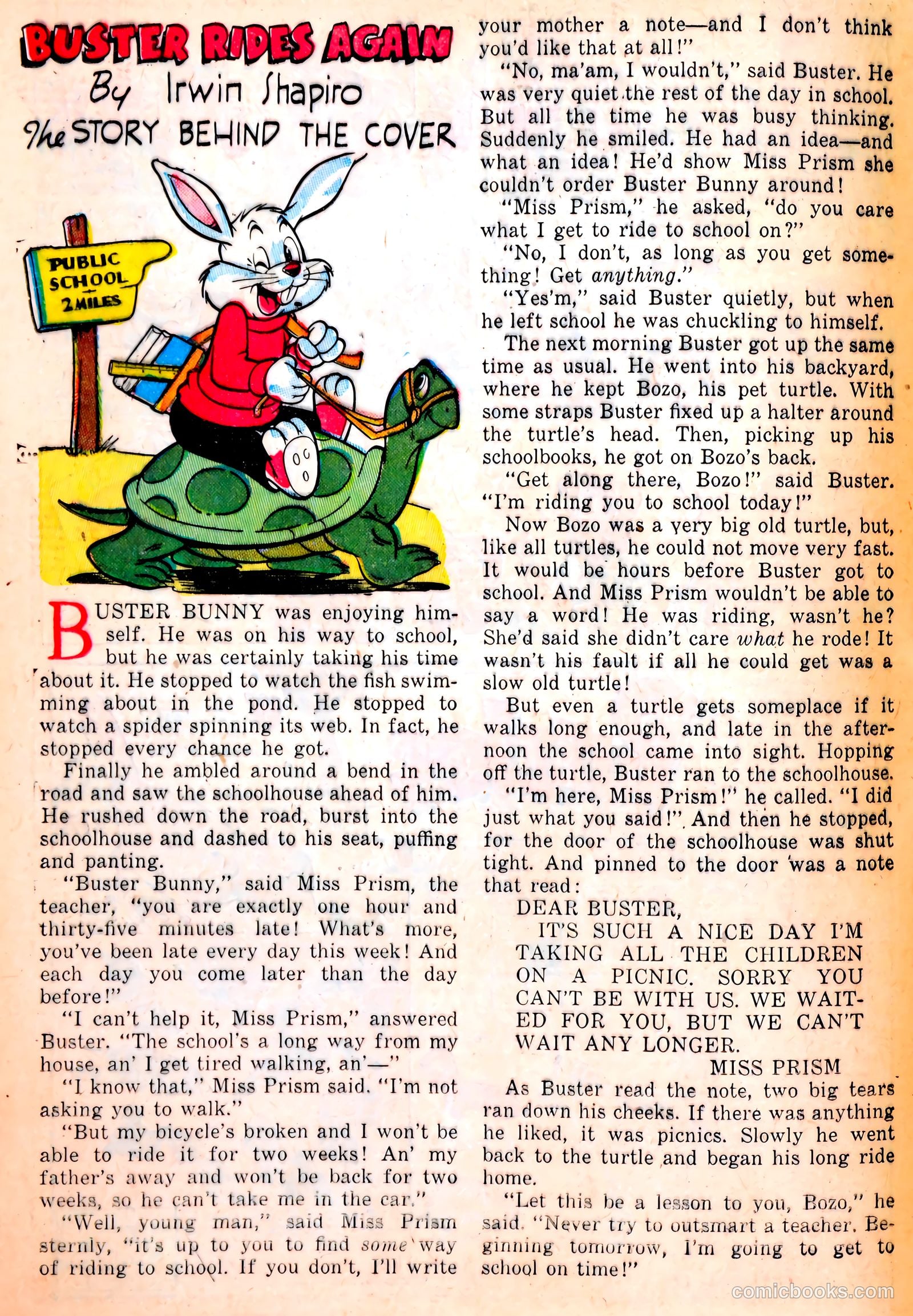 Buster Bunny #9 (1951) — page 20 of 36